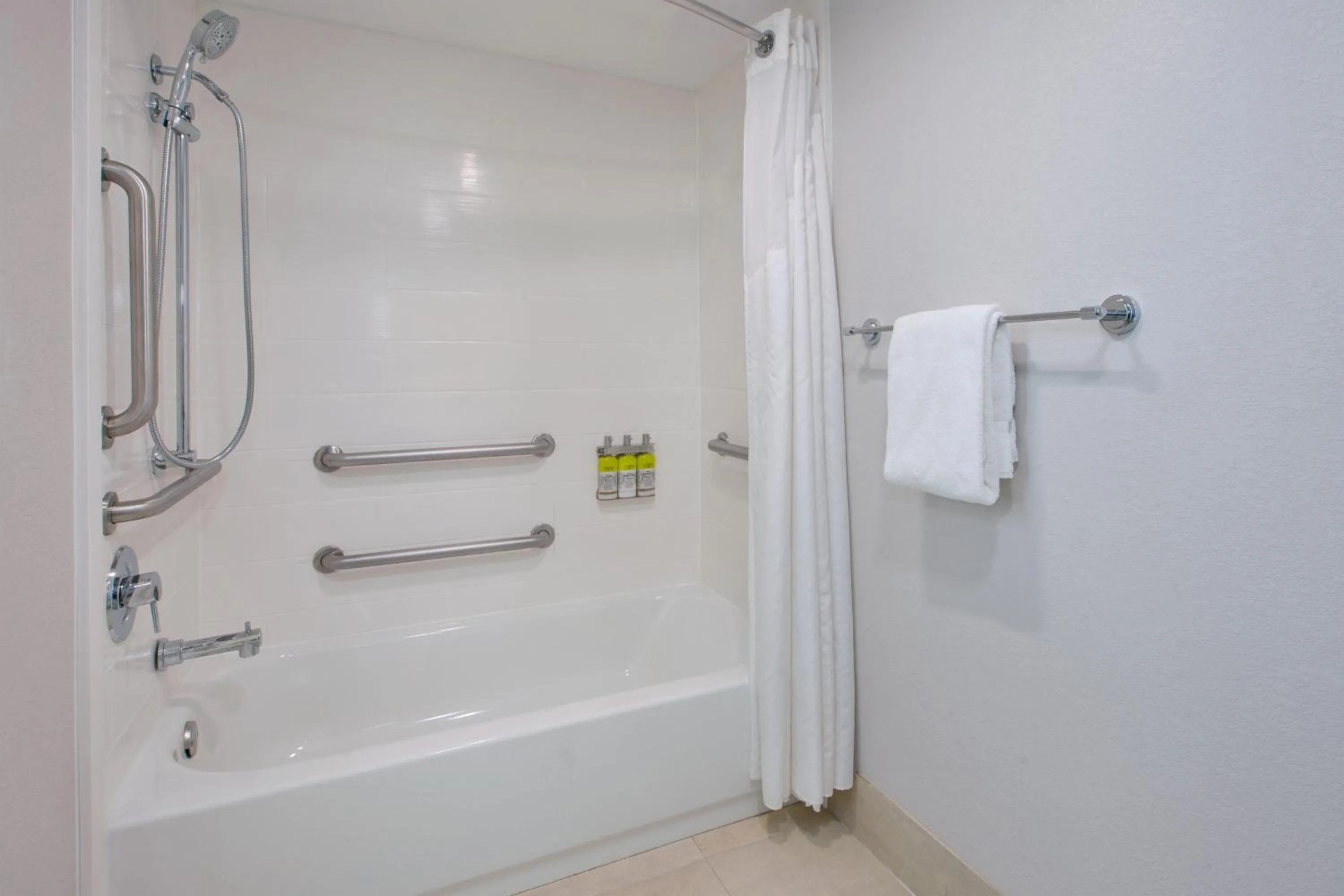 Shower in Holiday Inn Express Fairfax-Arlington Boulevard by IHG