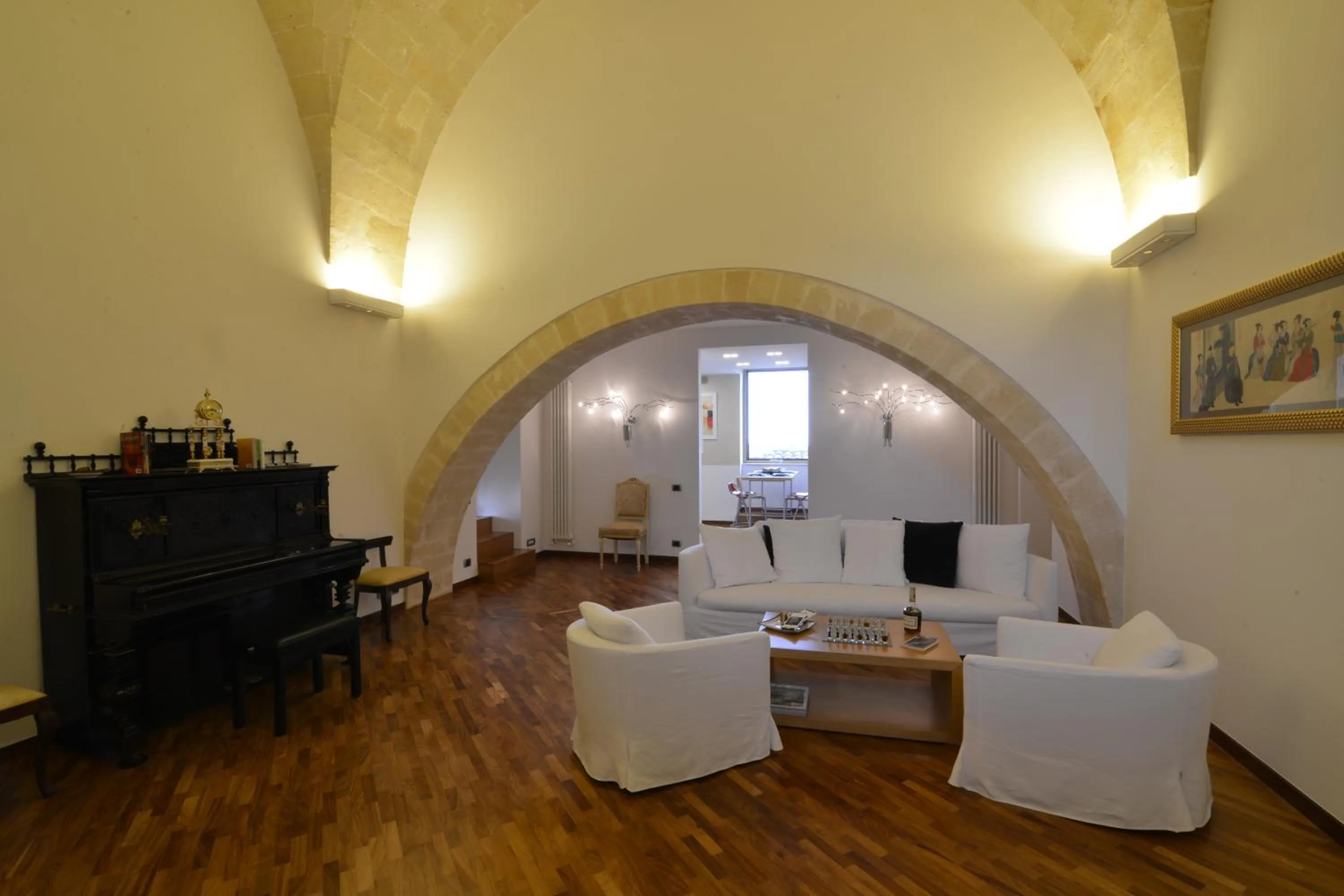 Seating area in Antica Civita Luxury Room