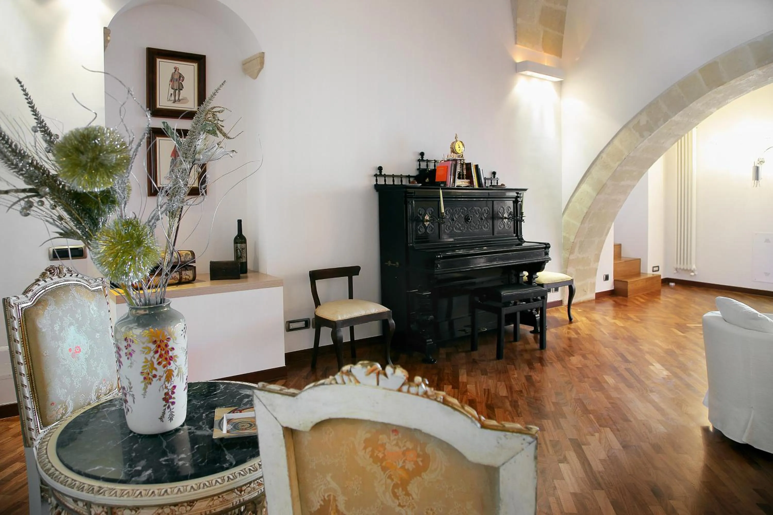 Living room in Antica Civita Luxury Room