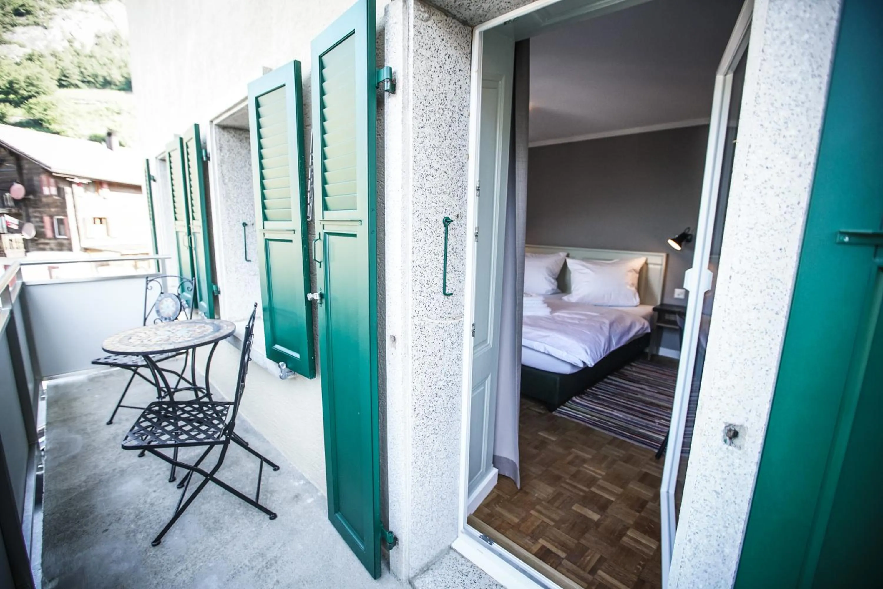 Mountain view, Bed in B&B Zum Schleif