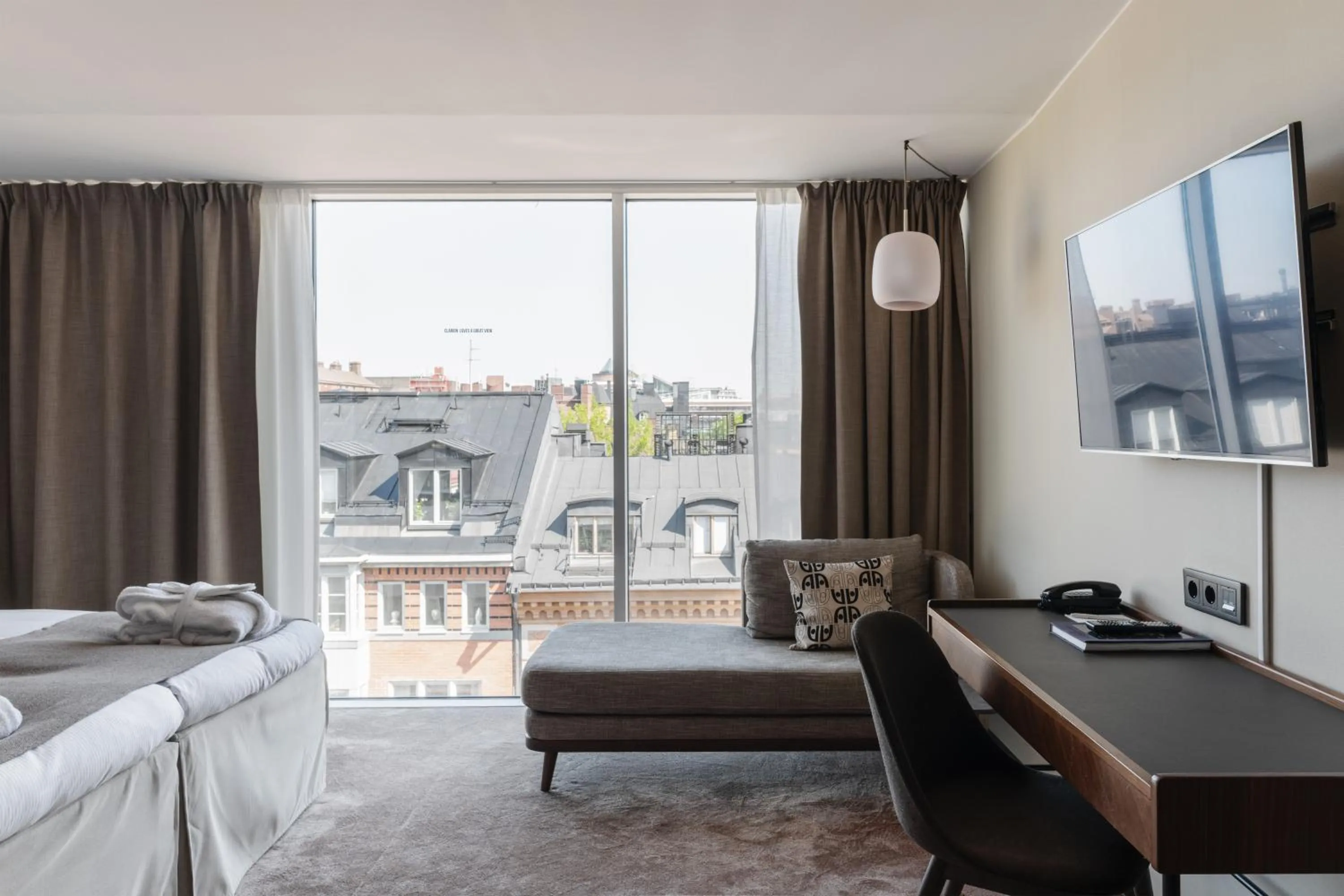 Bed in Clarion Hotel Amaranten