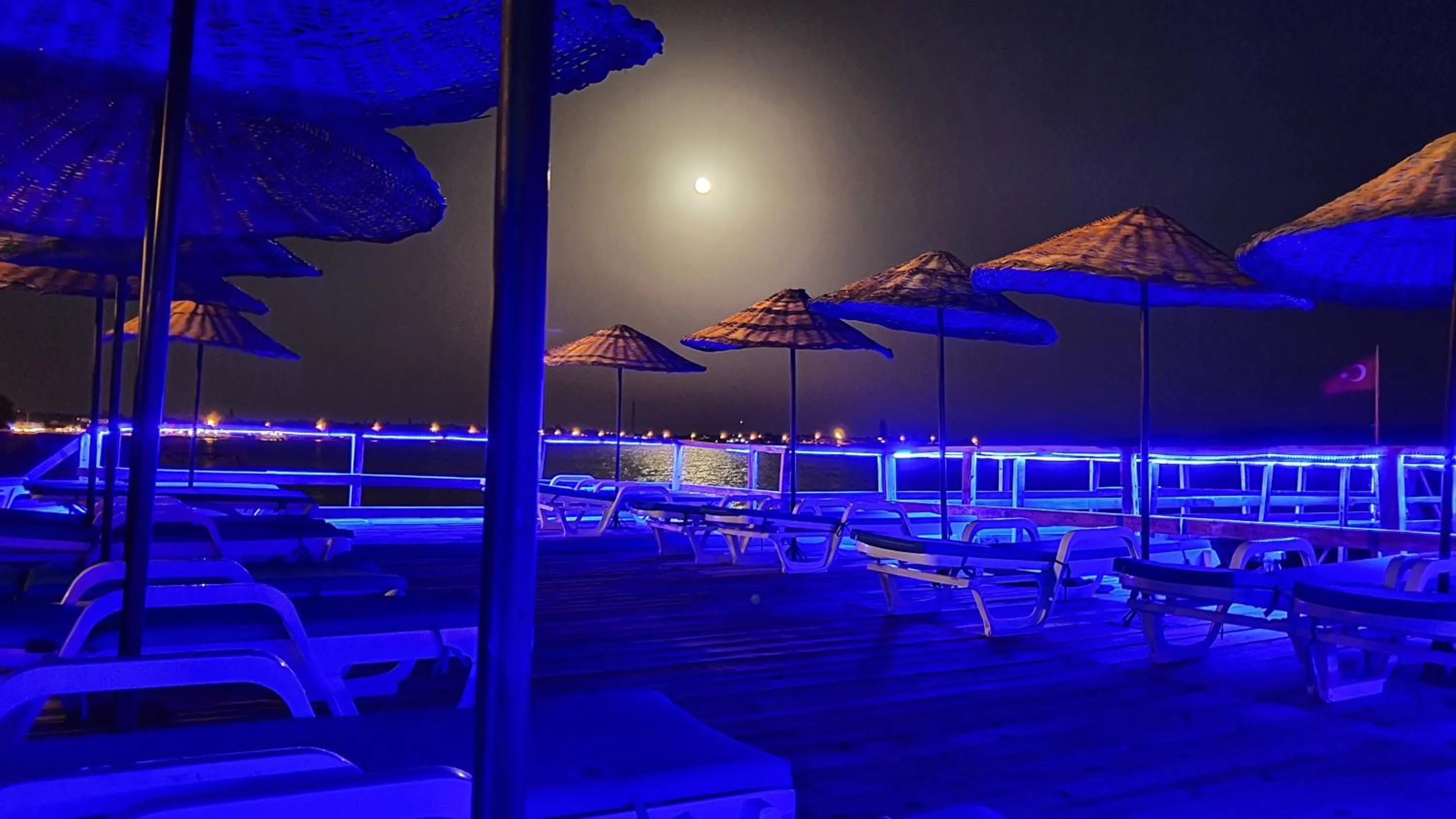 Night in Assos Nazan Motel Restoran Beach