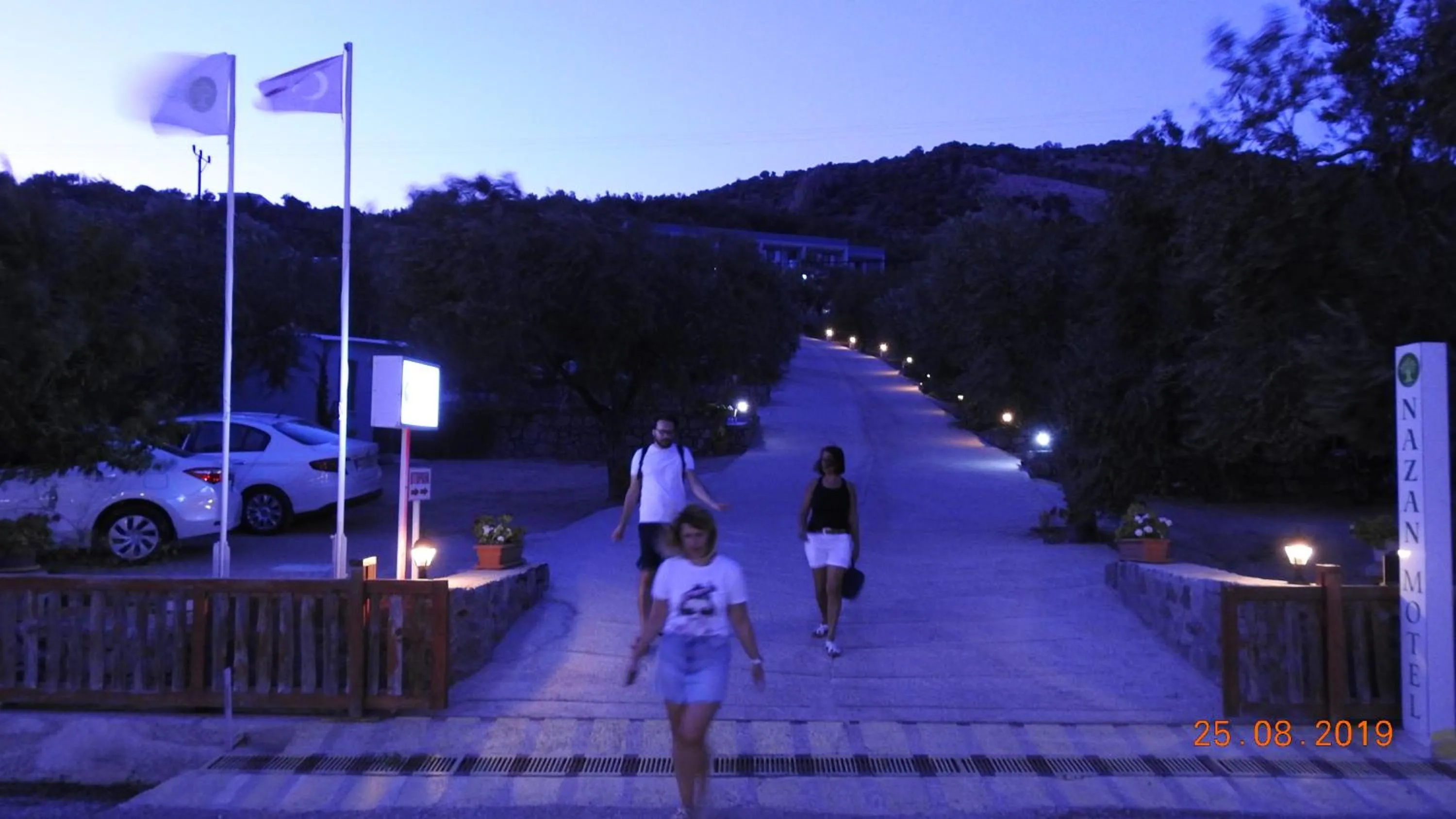 People in Assos Nazan Motel Restoran Beach