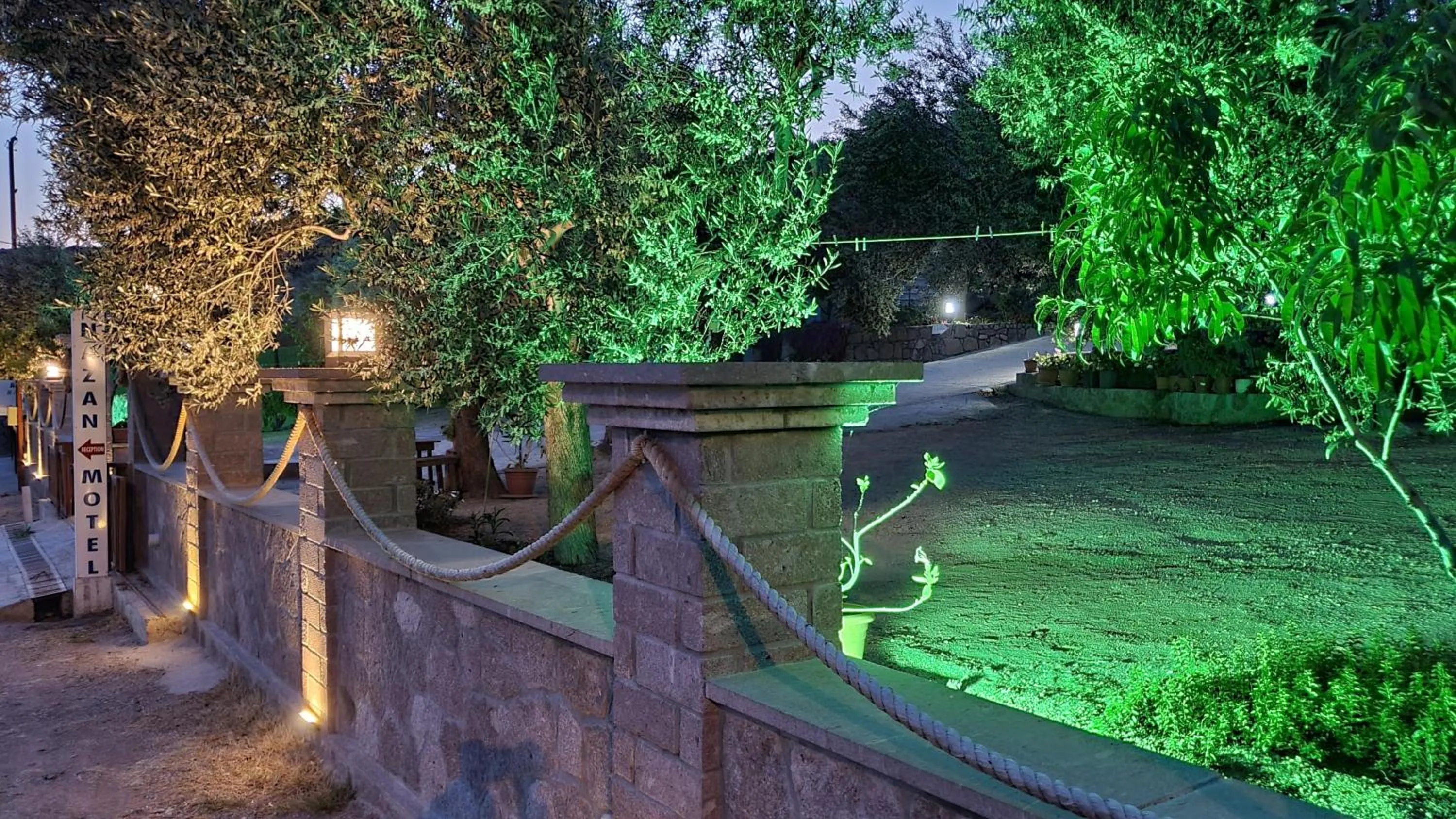 Garden in Assos Nazan Motel Restoran Beach