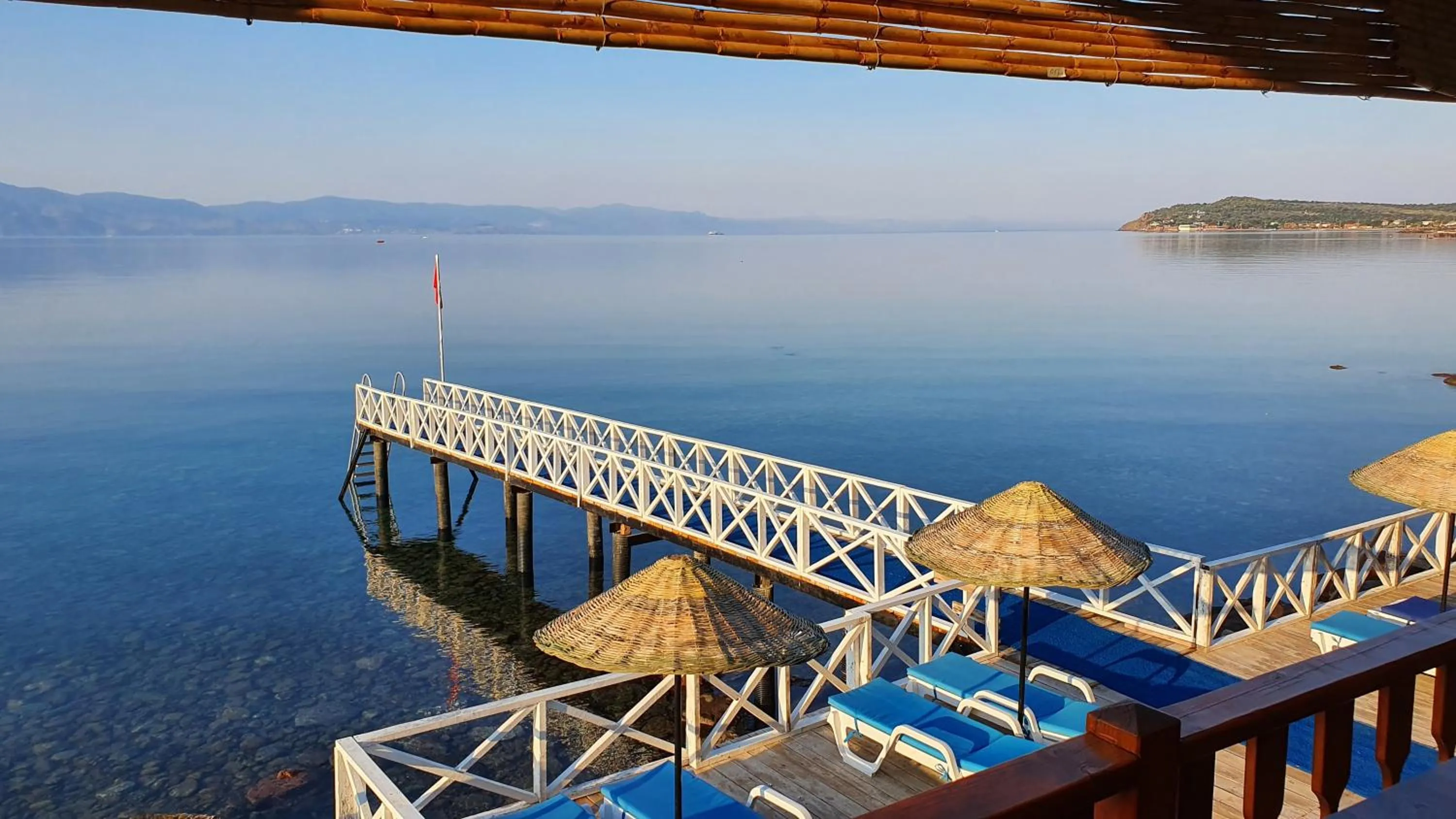 Sea view in Assos Nazan Motel Restoran Beach