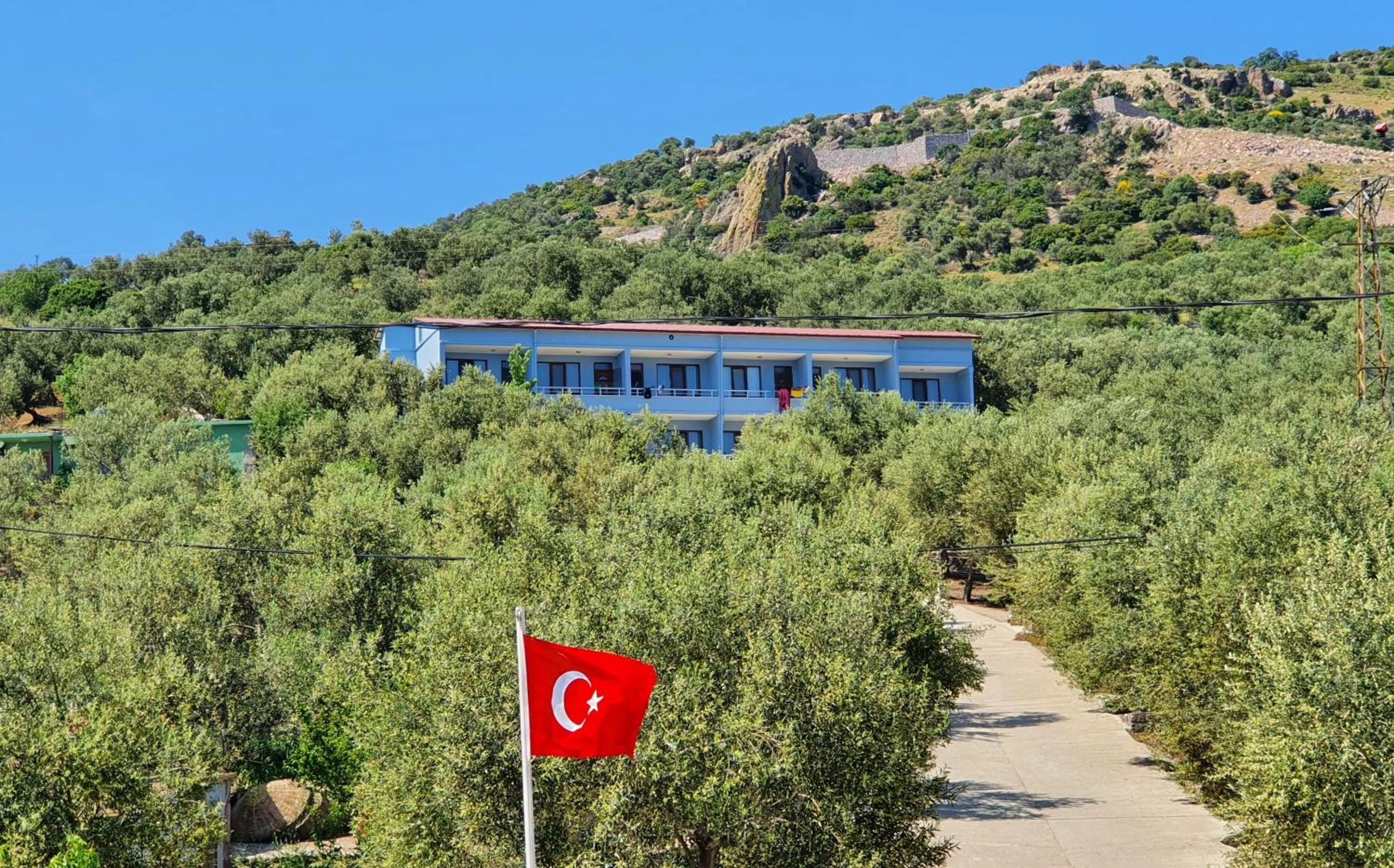 Property building in Assos Nazan Motel Restoran Beach