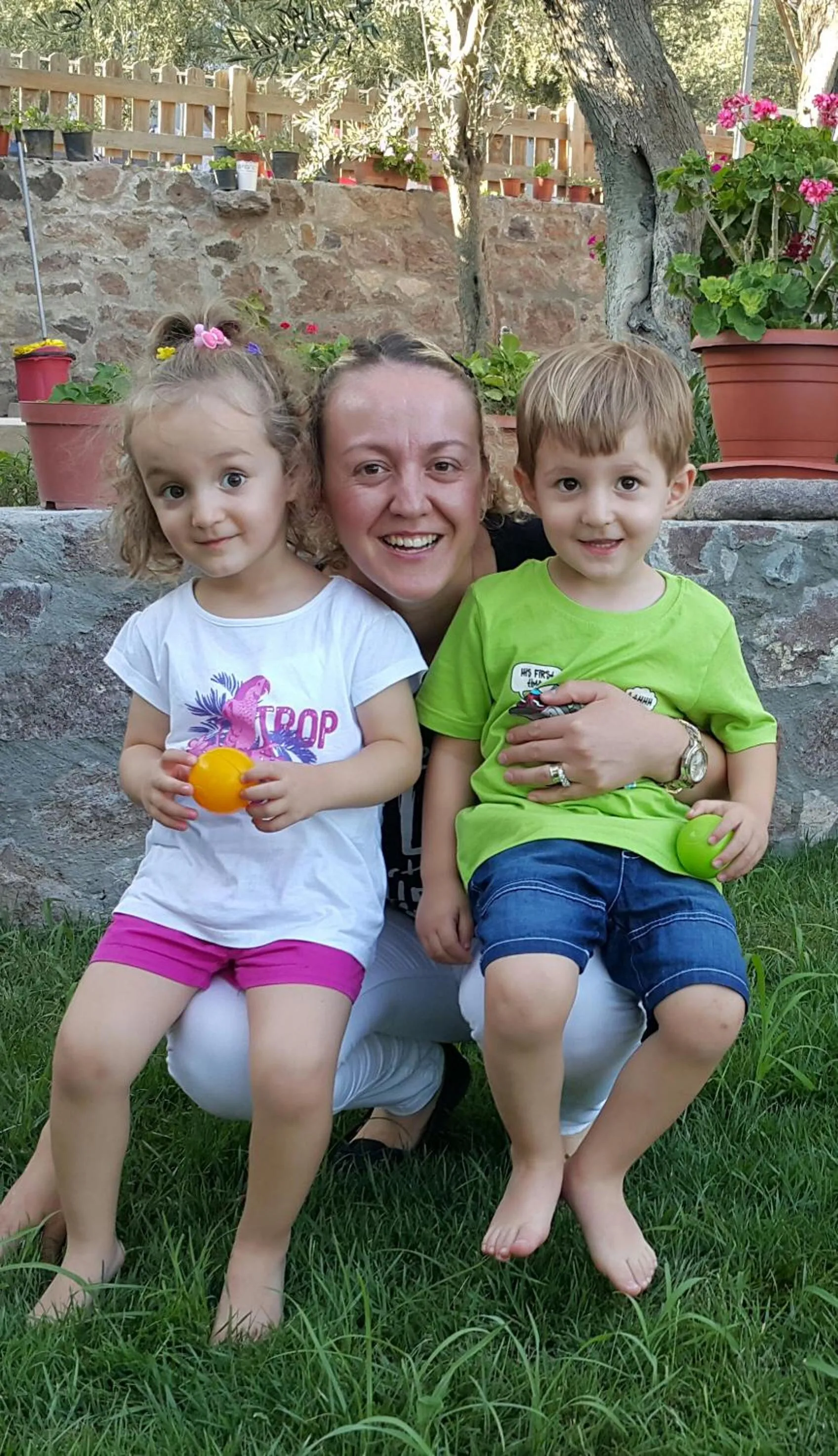 young children in Assos Nazan Motel Restoran Beach