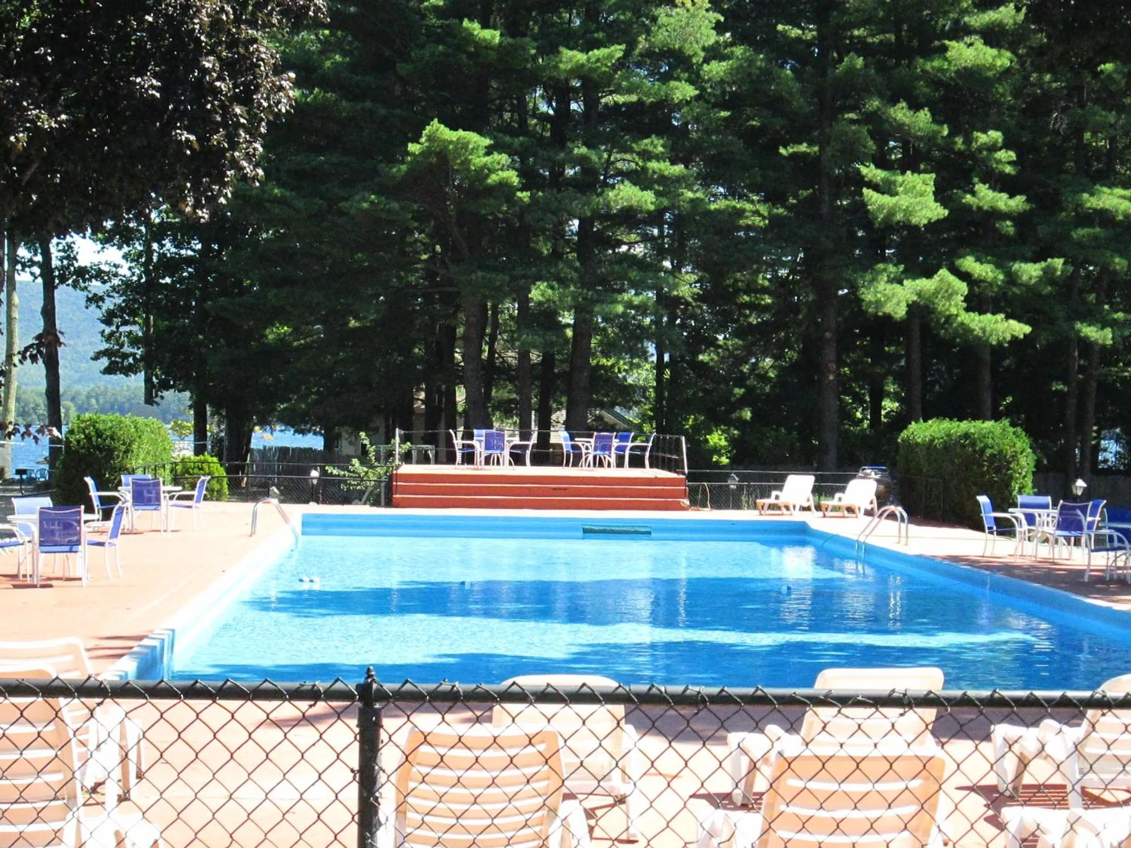 Swimming pool in Olympian Resort Motel