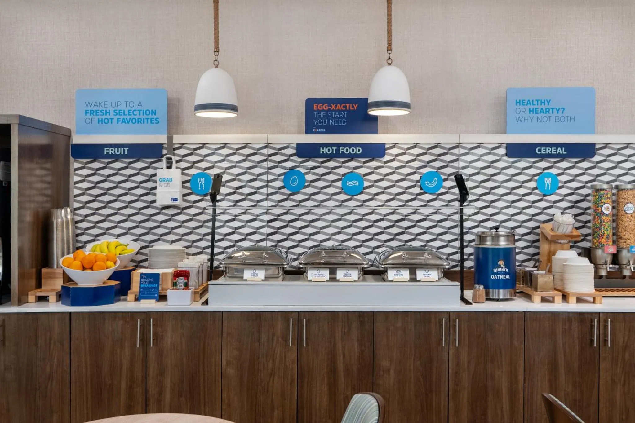 Breakfast in Holiday Inn Express- North Palm Beach and IHG Hotel