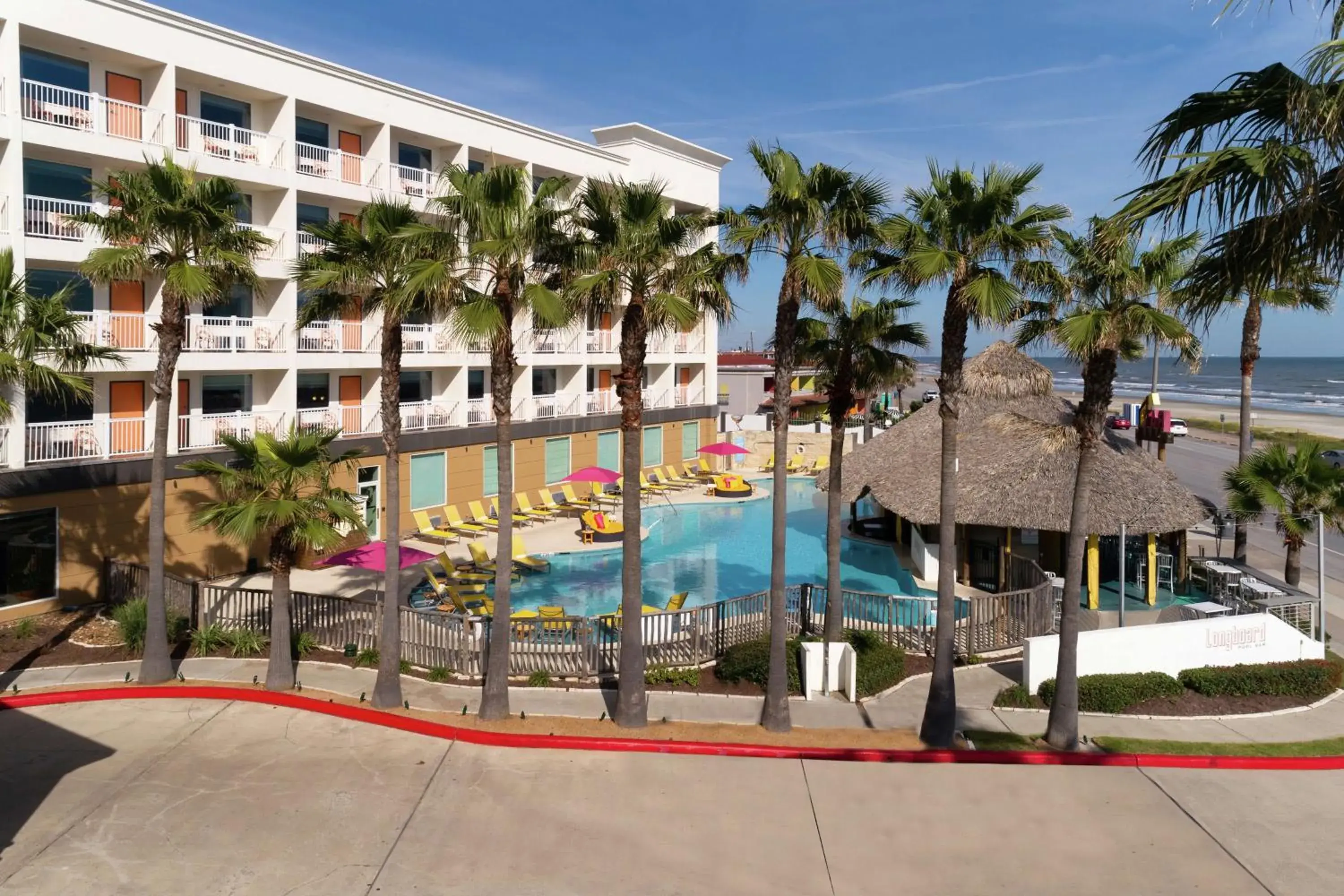 Pool view in DoubleTree by Hilton Galveston Beach Pool view in DoubleTree by Hilton Galveston Beach