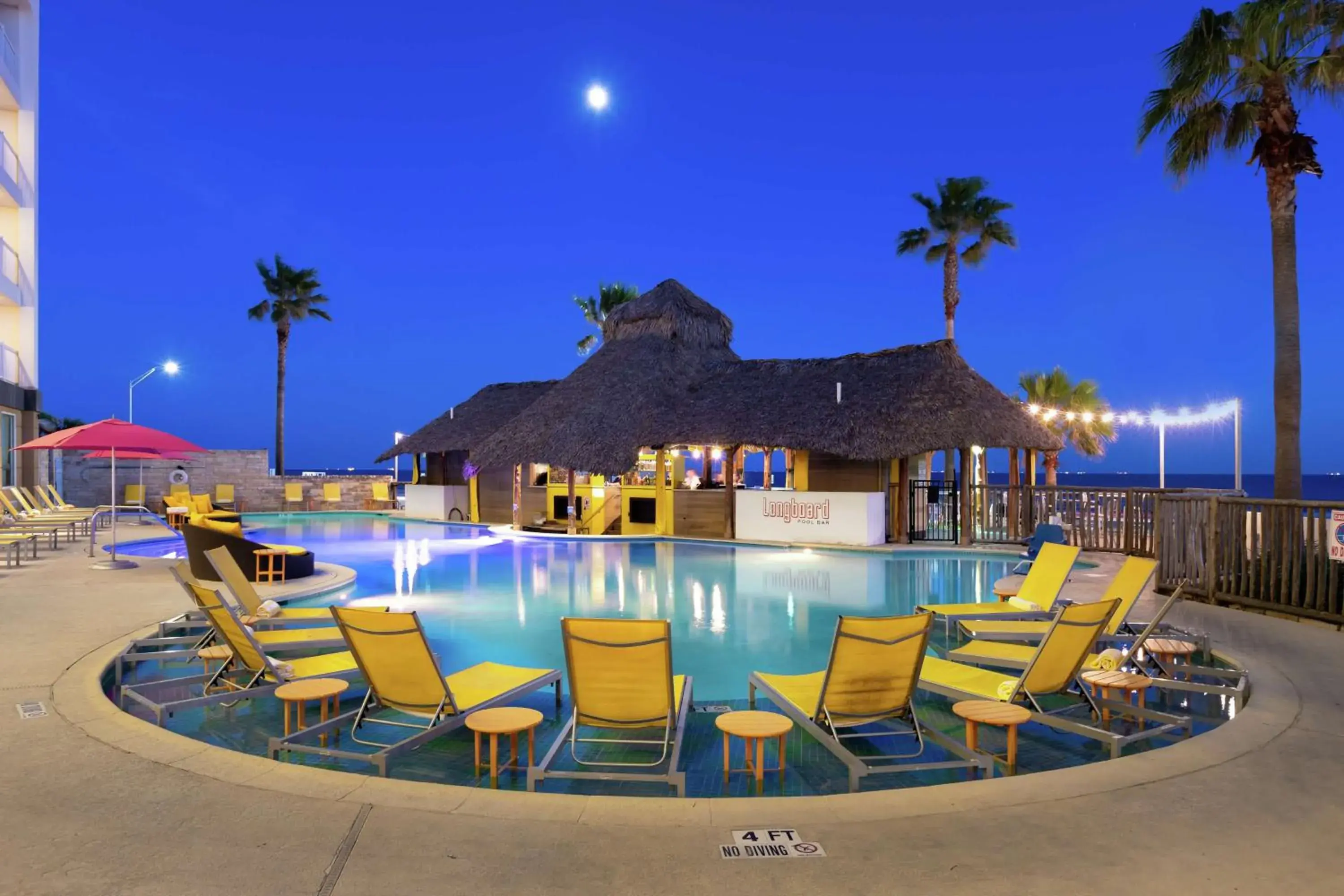 Pool view in DoubleTree by Hilton Galveston Beach Pool view in DoubleTree by Hilton Galveston Beach