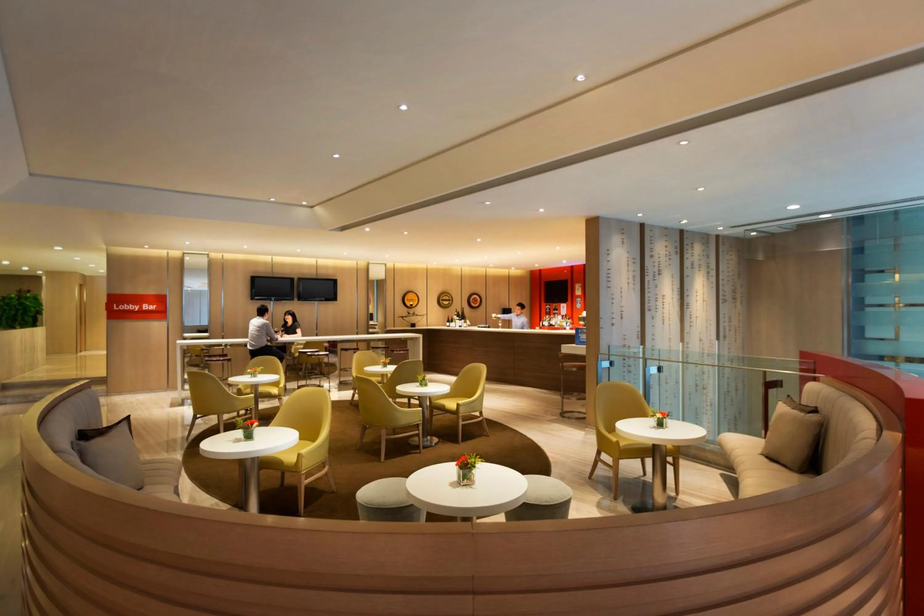 Lounge or bar in Jen Hong Kong by Shangri-La
