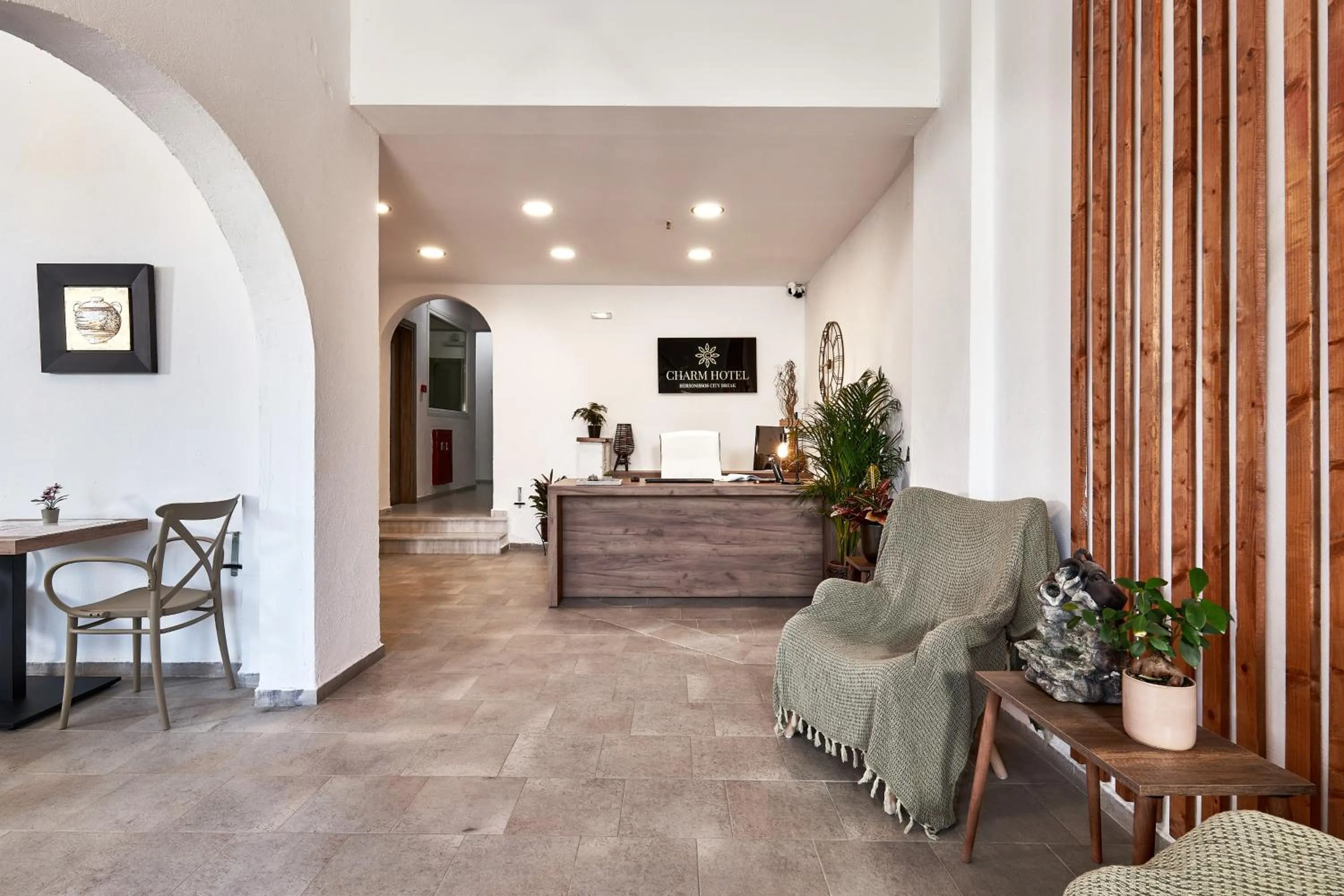 Lobby or reception in Charm Hotel, Hersonissos