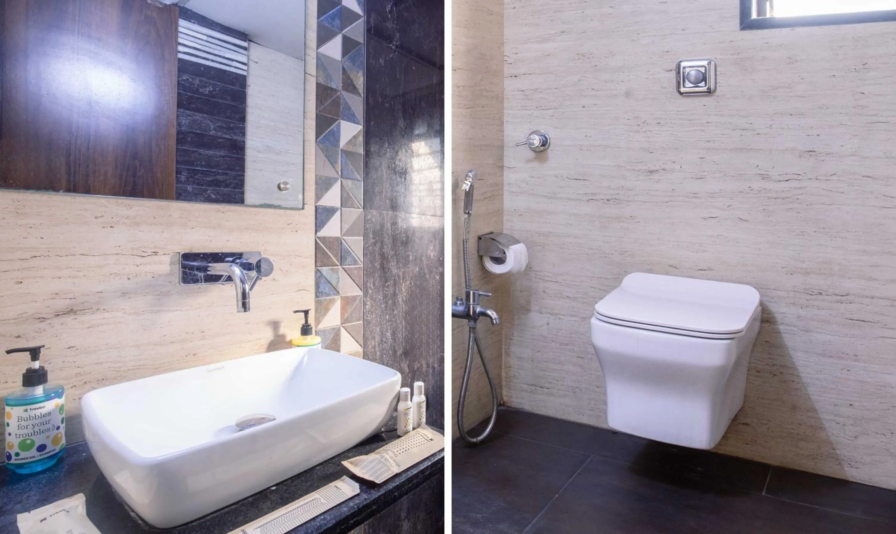 Bathroom in Treebo Hiramani Parel Lalbaug