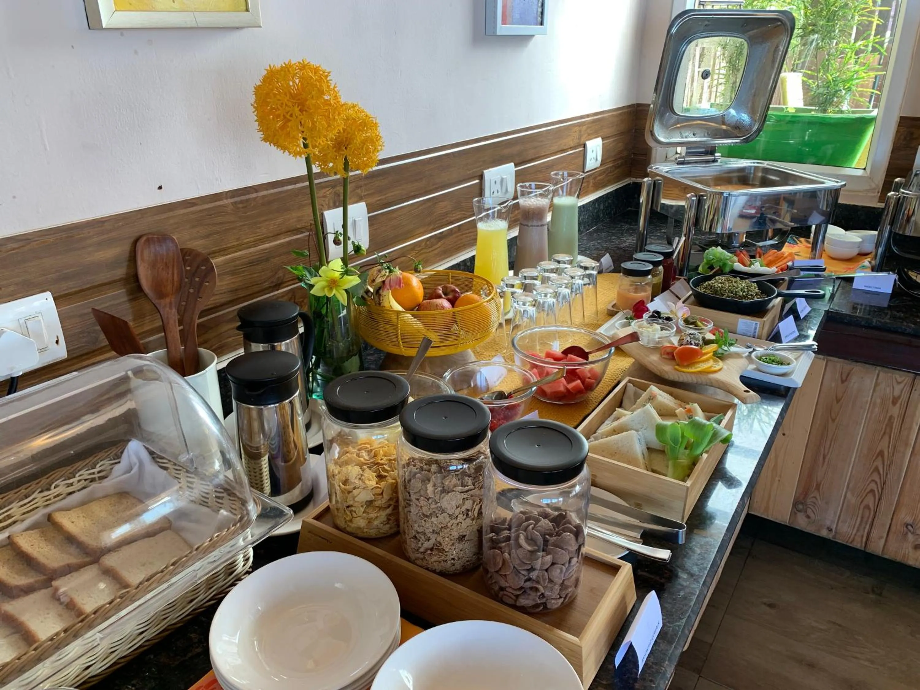 Breakfast in Tree of Life Highlands Mussoorie