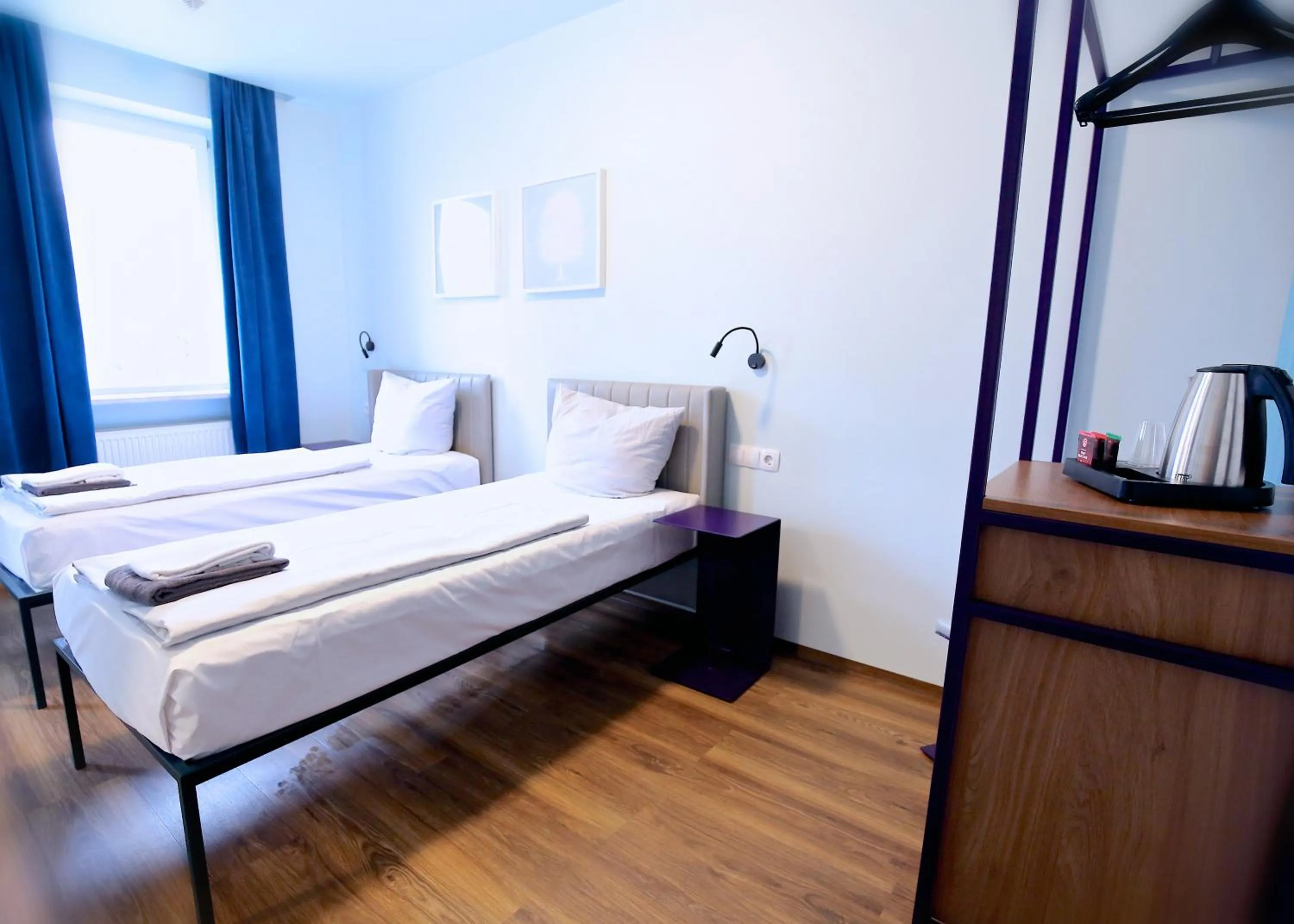 Bed in Das Schreder Hotel