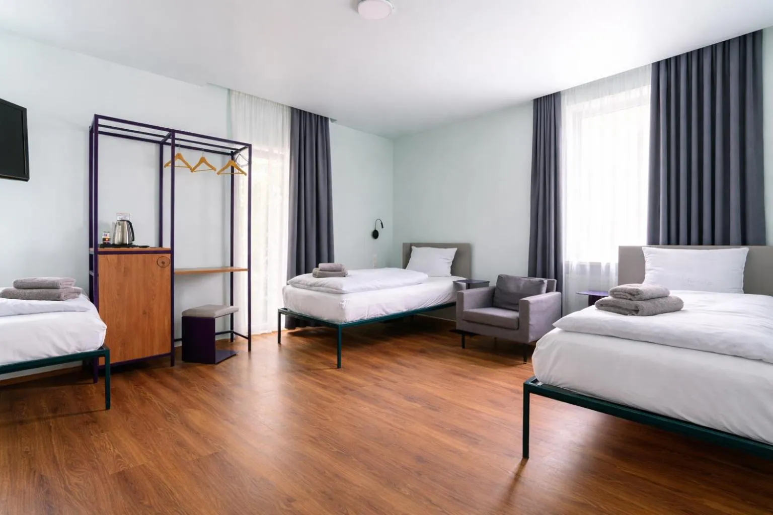 Photo of the whole room, Bed in Das Schreder Hotel - Munich Free Parking