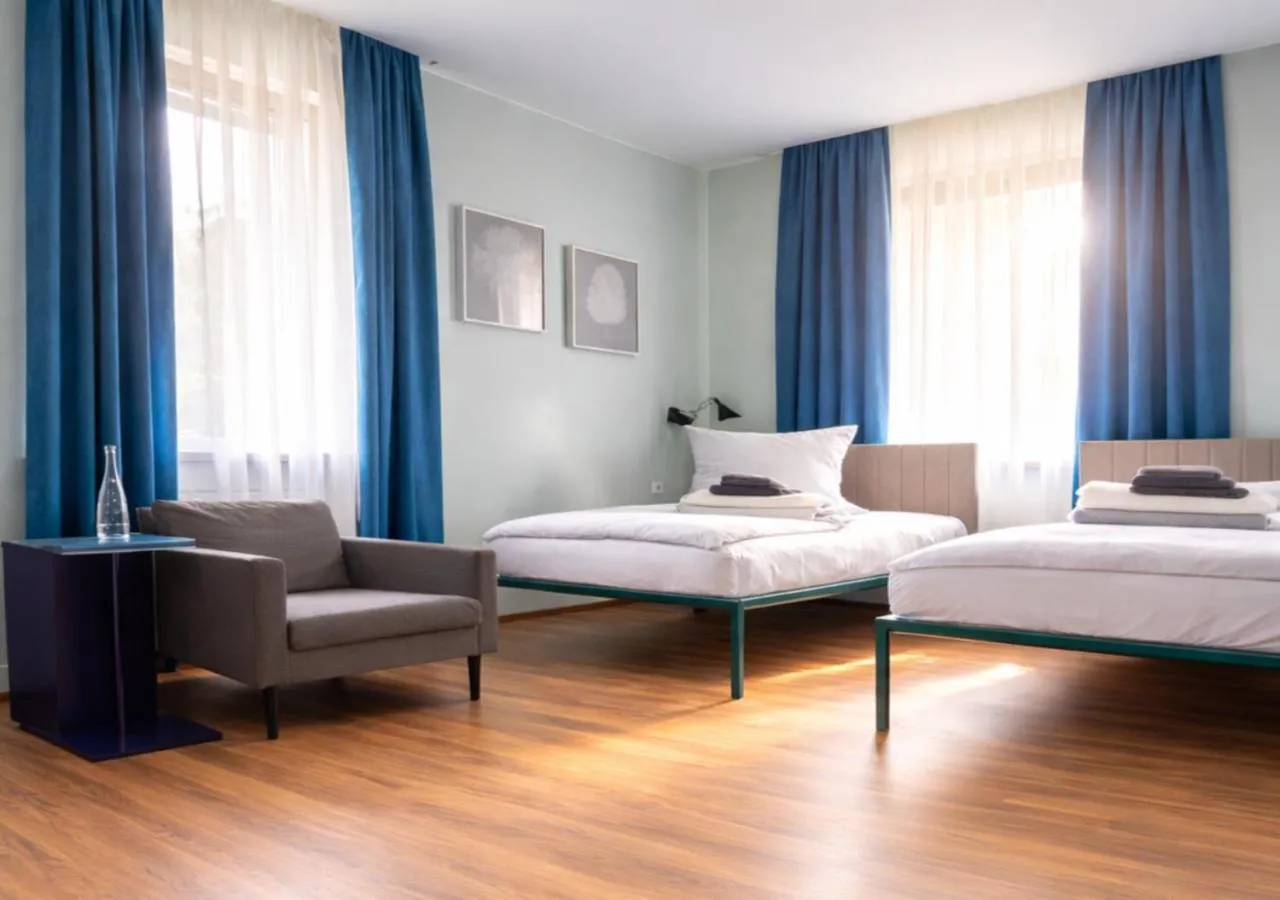 Bed in Das Schreder Hotel - Munich Free Parking