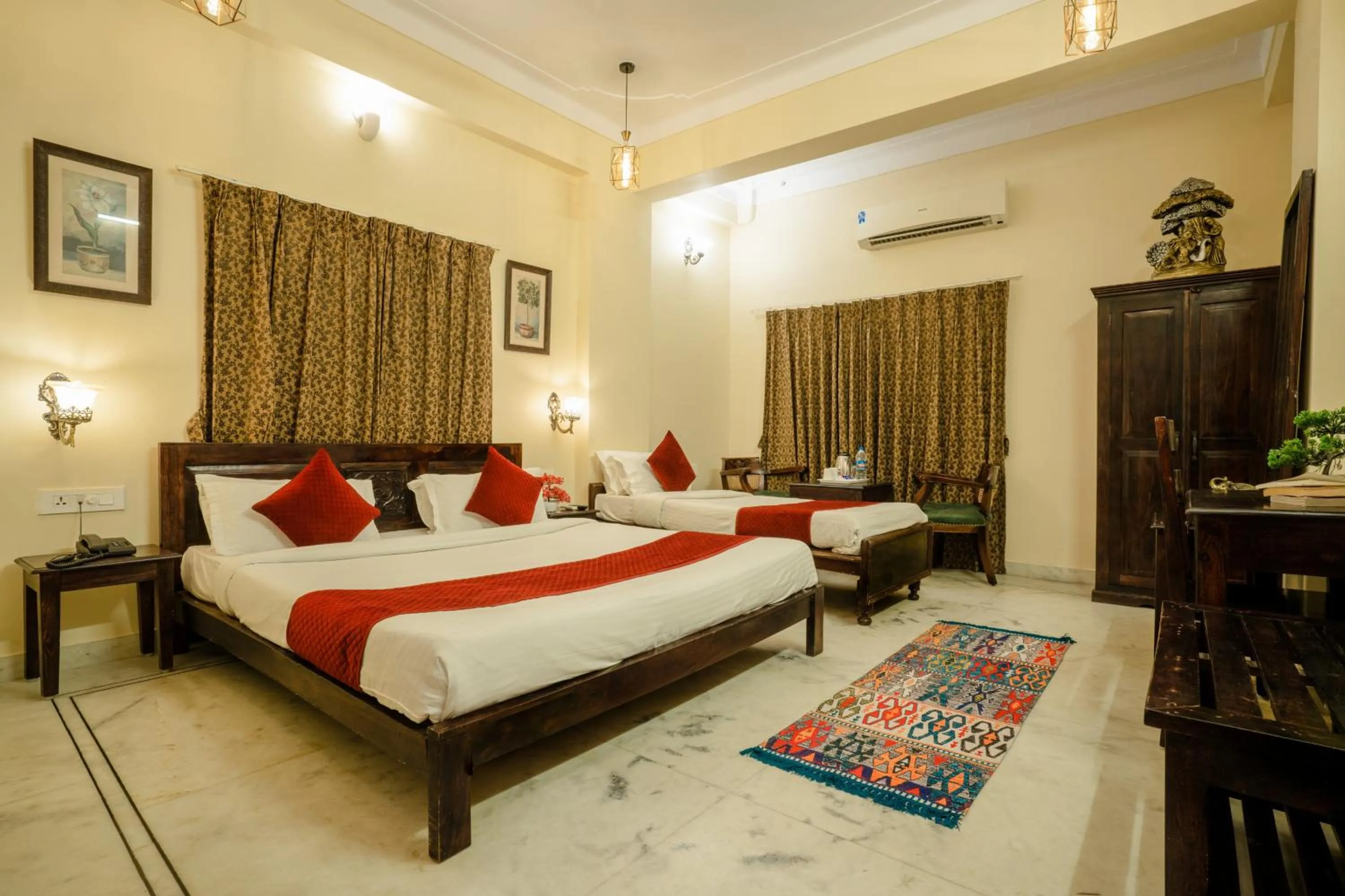 Photo of the whole room, Bed in Tripli Hotels Shiv Villas