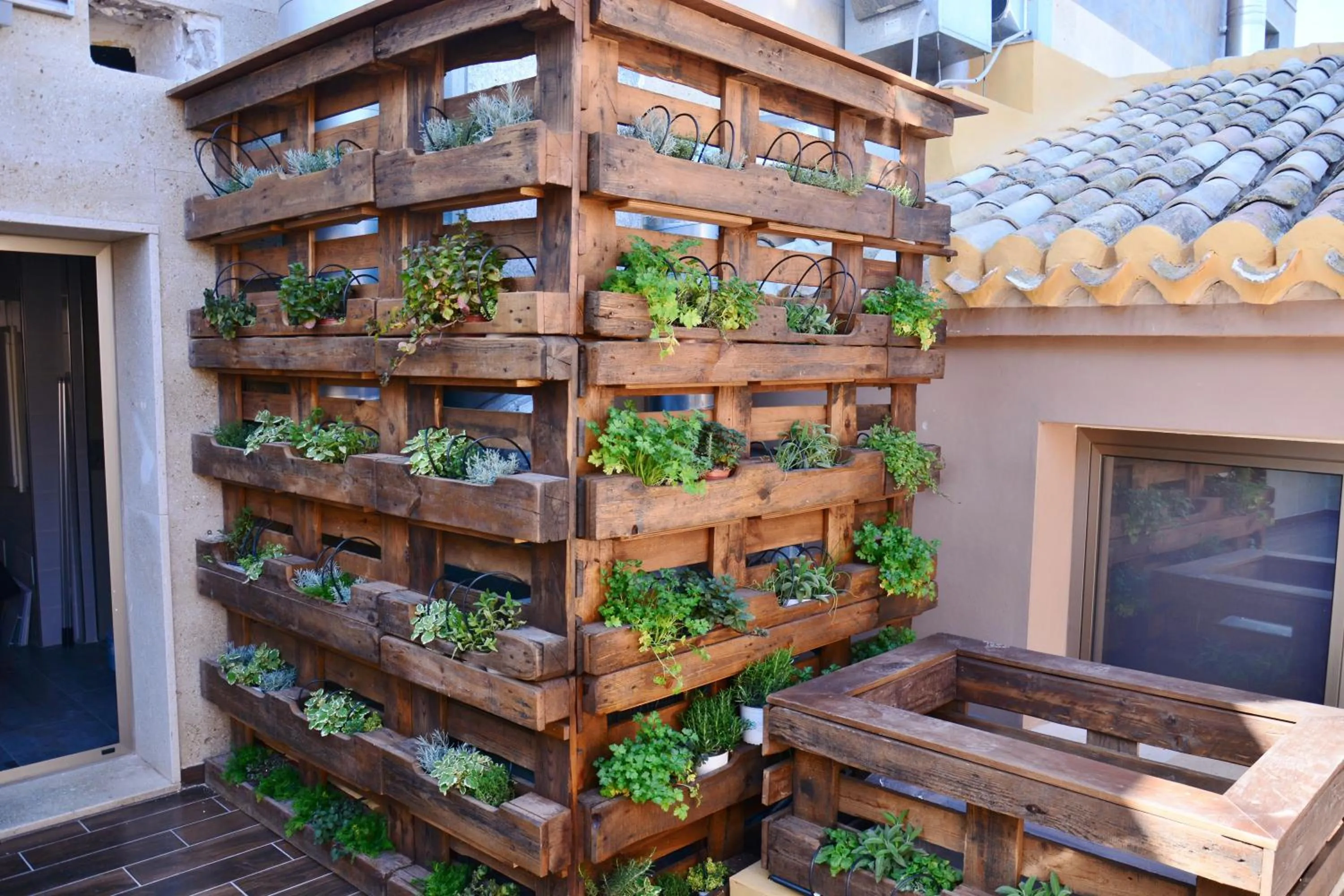 Patio in Hotel Venta Baños