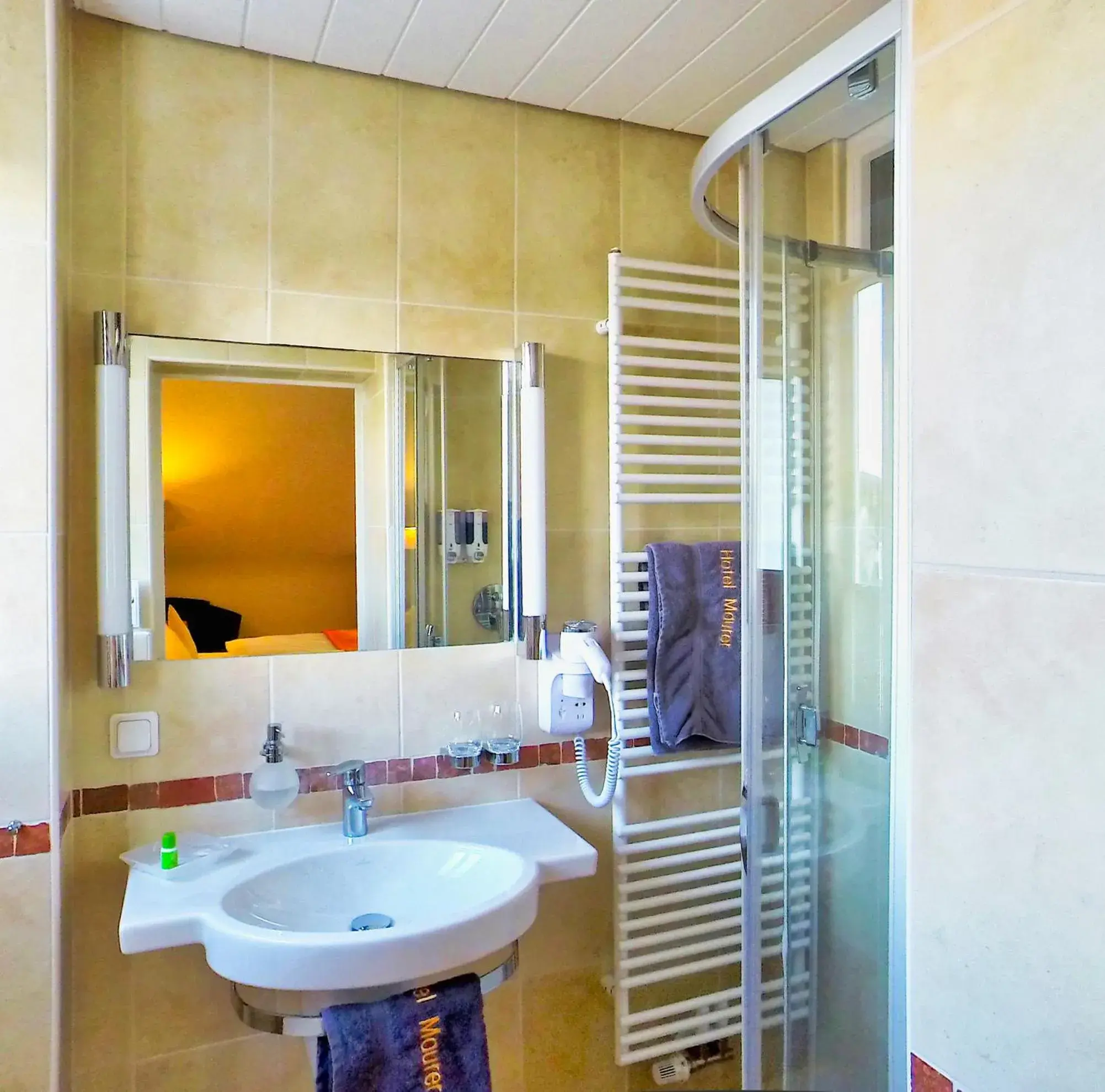 Shower, Bathroom in Hotel Maurer