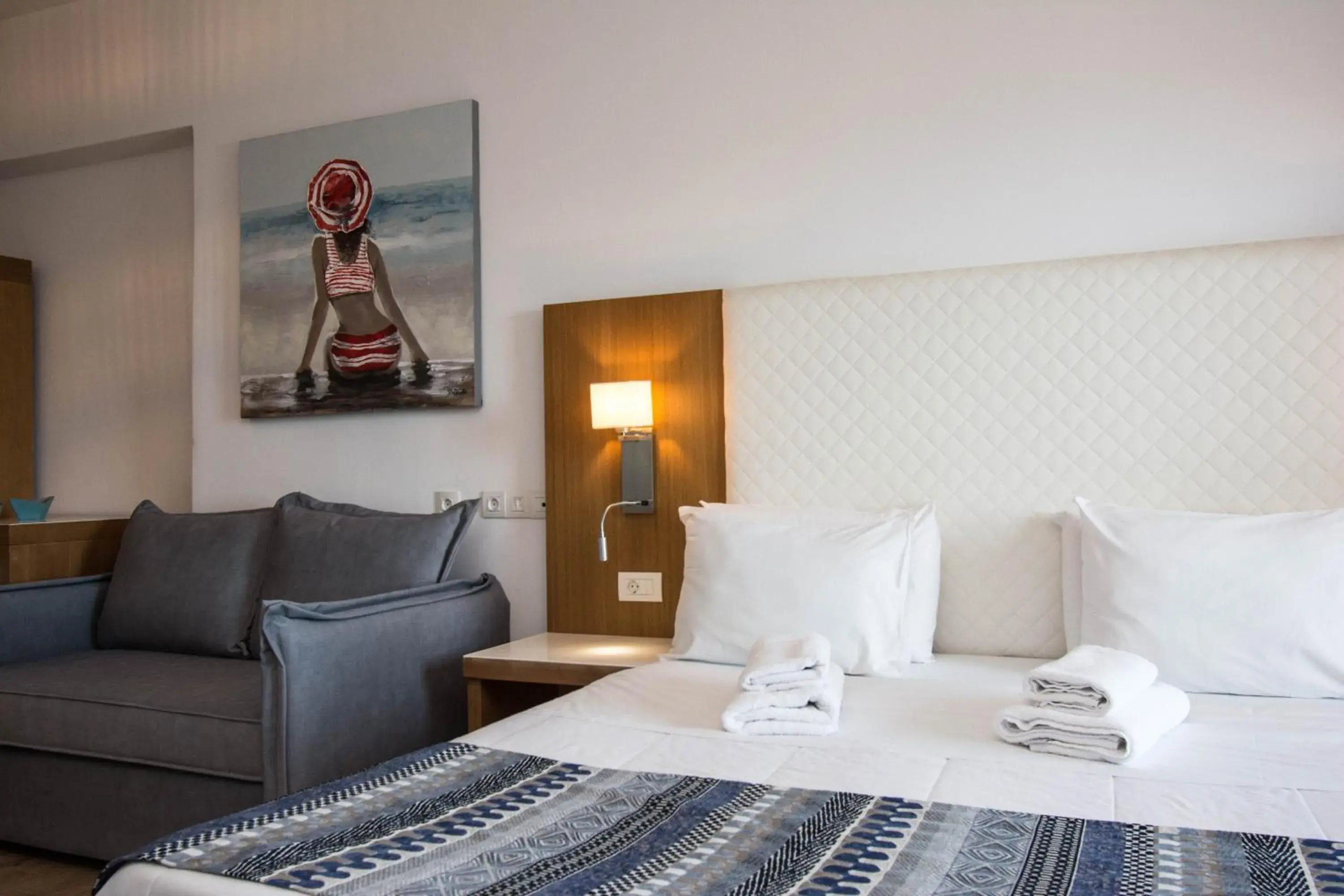 Photo of the whole room, Bed in Yianna Caravel Suites "by Checkin" adults only Photo of the whole room, Bed in Yianna Caravel Suites "by Checkin" adults only