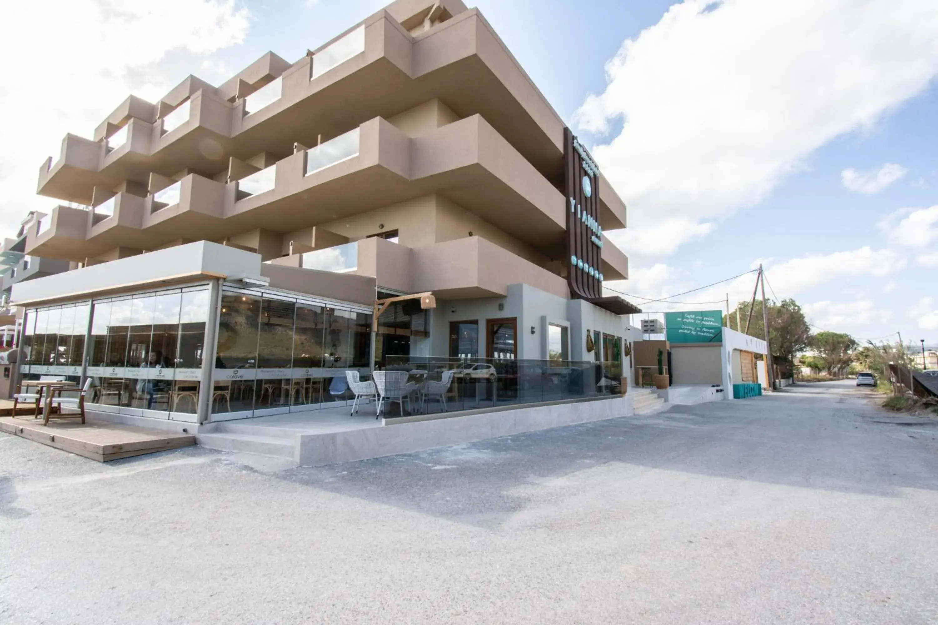 Property building in Yianna Caravel Suites "by Checkin" adults only Property building in Yianna Caravel Suites "by Checkin" adults only