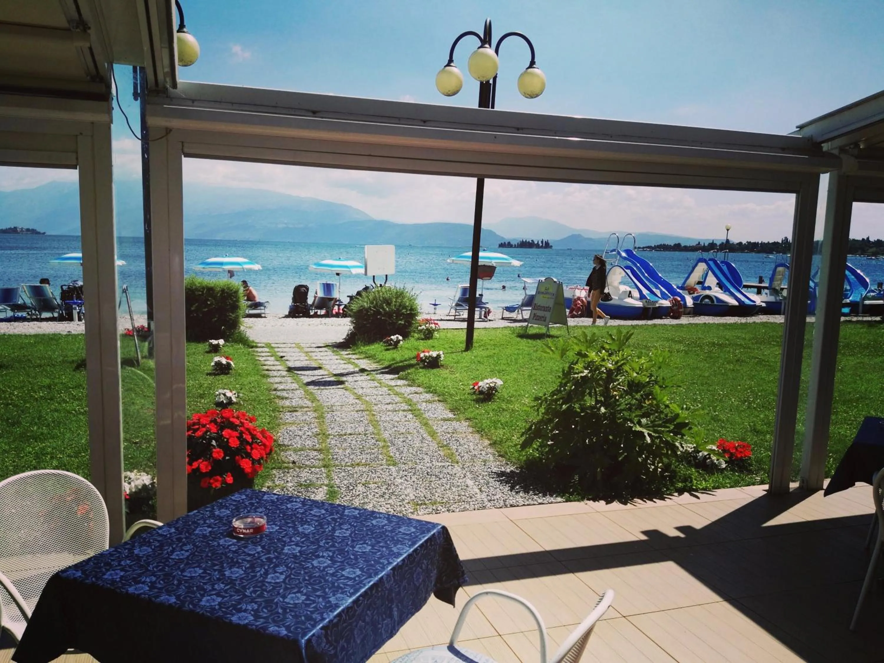 Patio in Hotel La Romantica