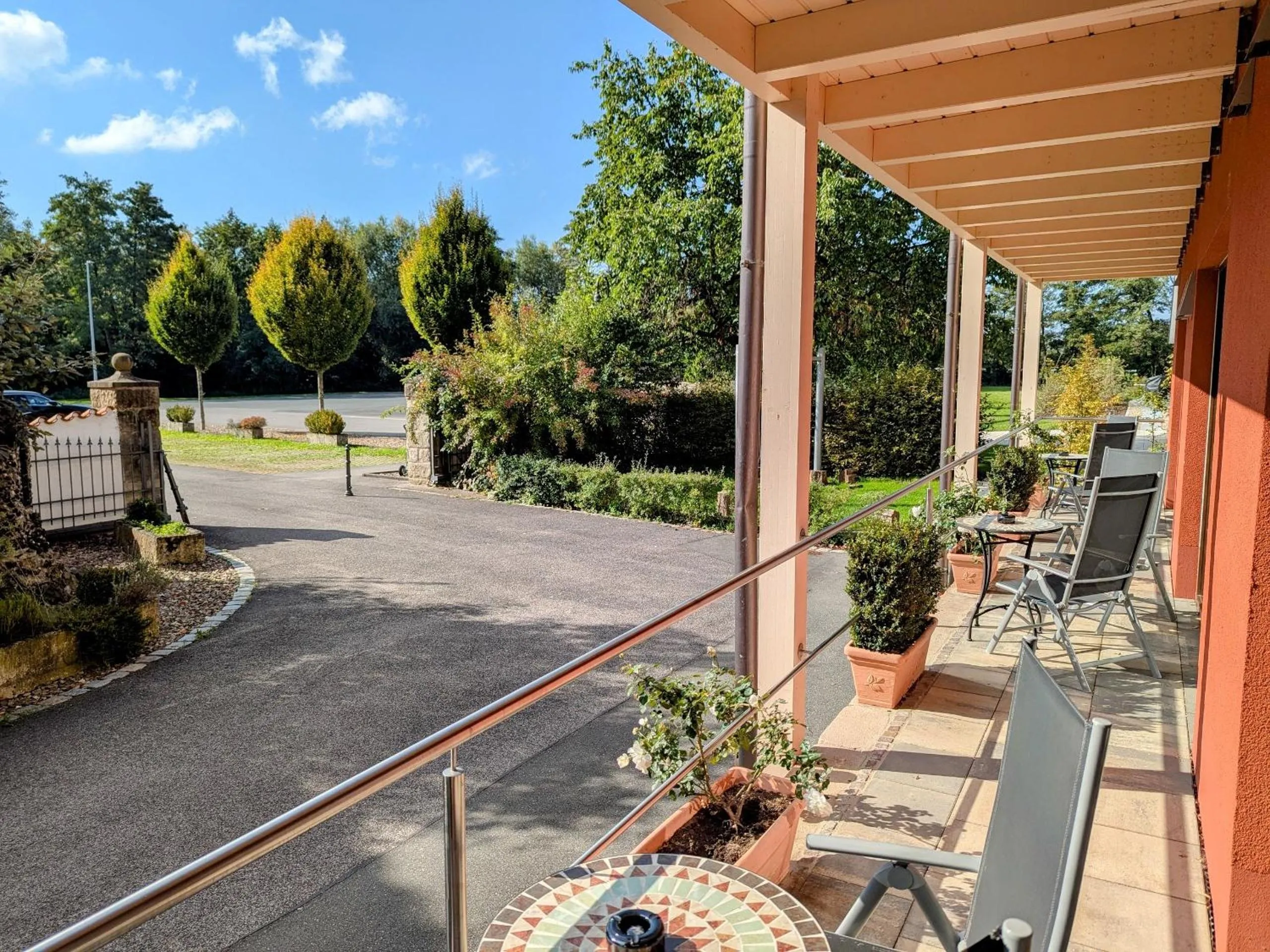 Balcony/Terrace in Hotel Brauerei Gasthof Höhn