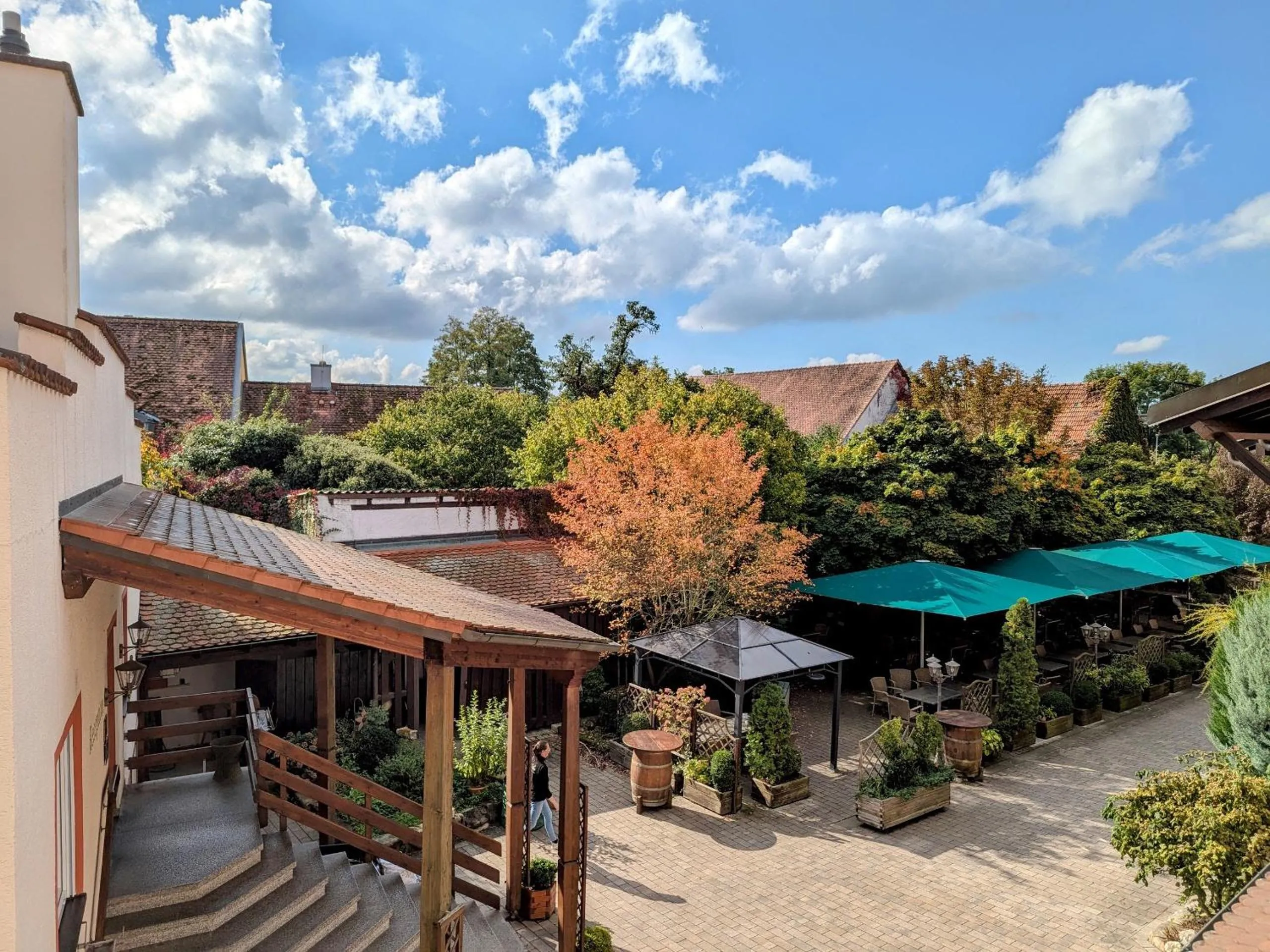 Inner courtyard view in Hotel Brauerei Gasthof Höhn