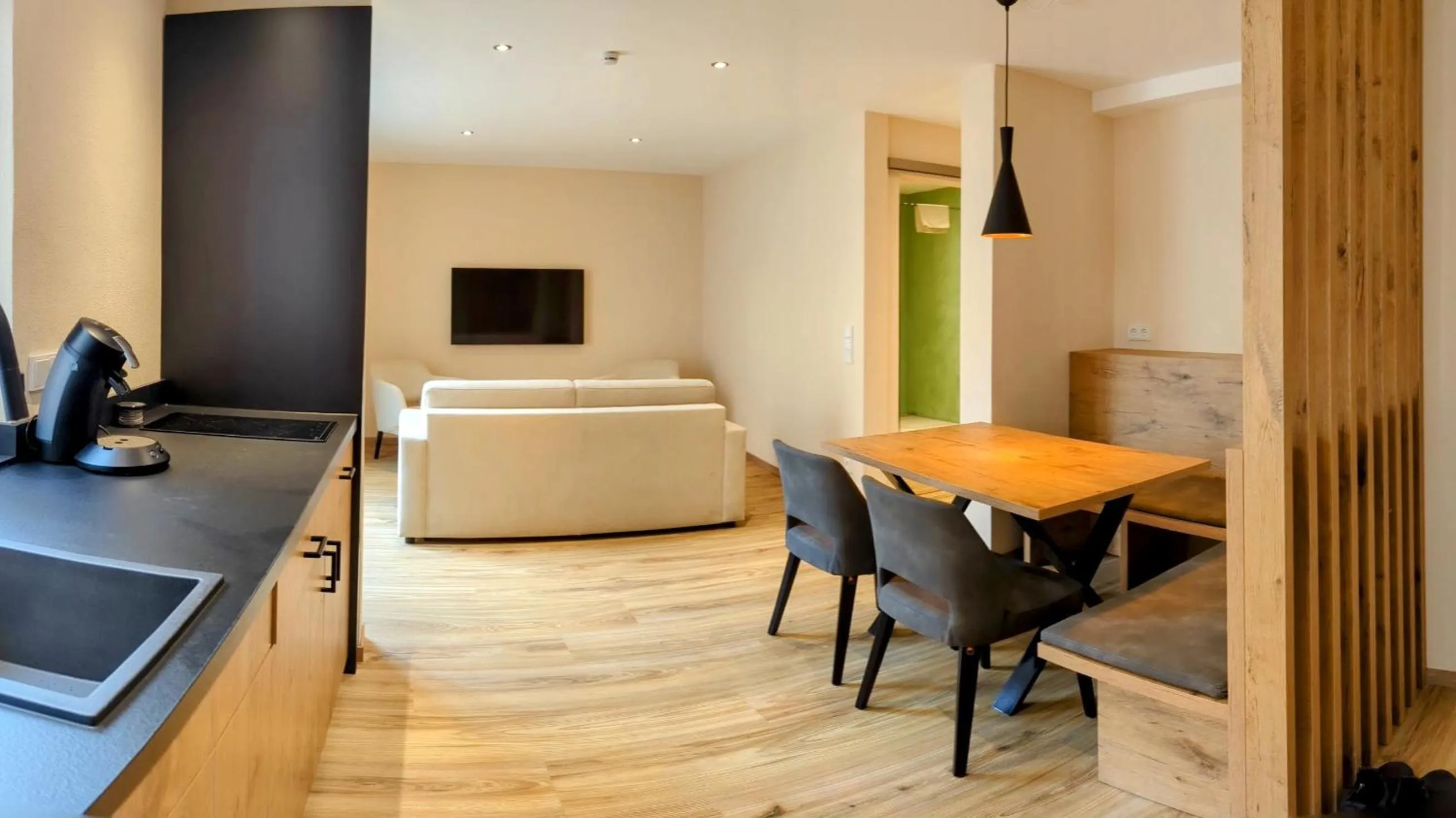 Kitchen or kitchenette in Hotel Brauerei Gasthof Höhn