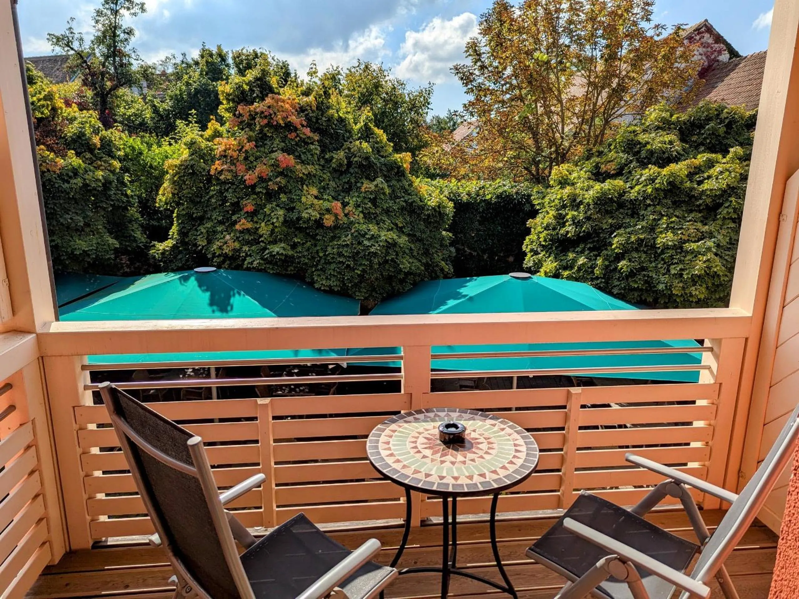 Balcony/Terrace in Hotel Brauerei Gasthof Höhn
