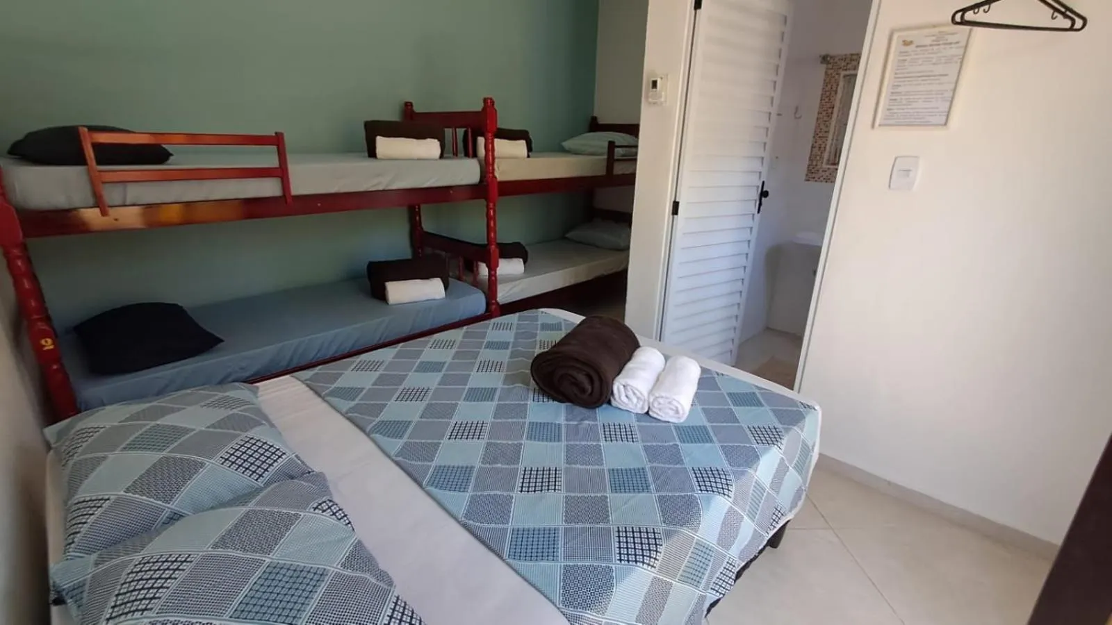 Bed in Suítes Cantinho do Sossego Ubatuba