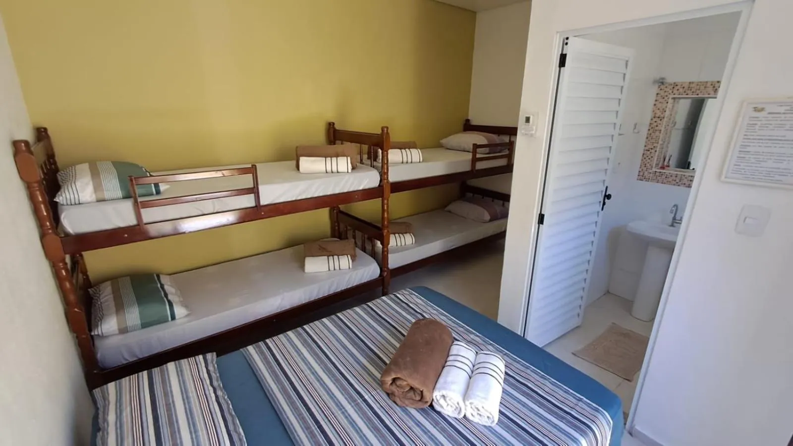 Bed in Suítes Cantinho do Sossego Ubatuba