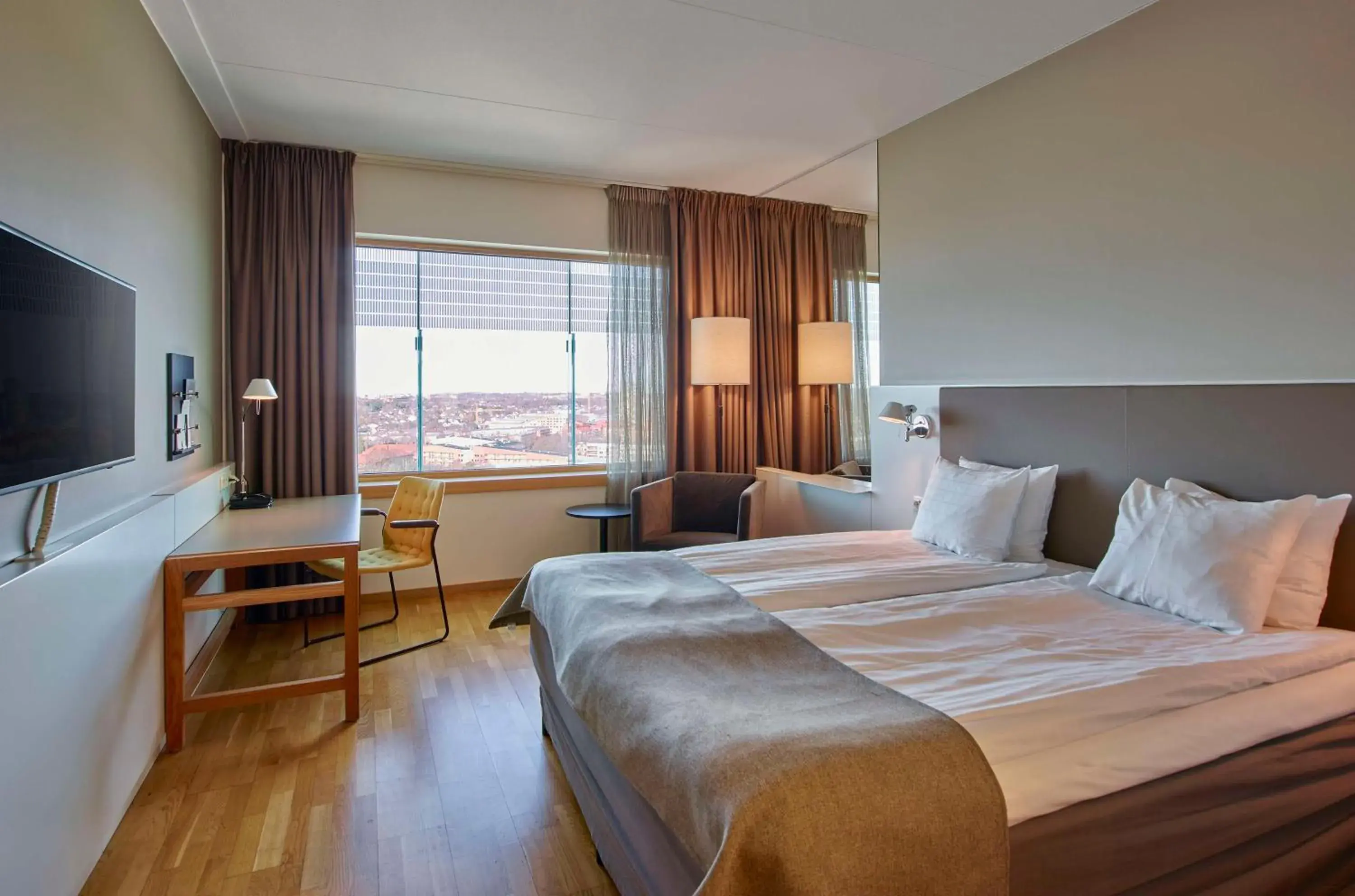 Bedroom, Bed in Scandic Talk Bedroom, Bed in Scandic Talk