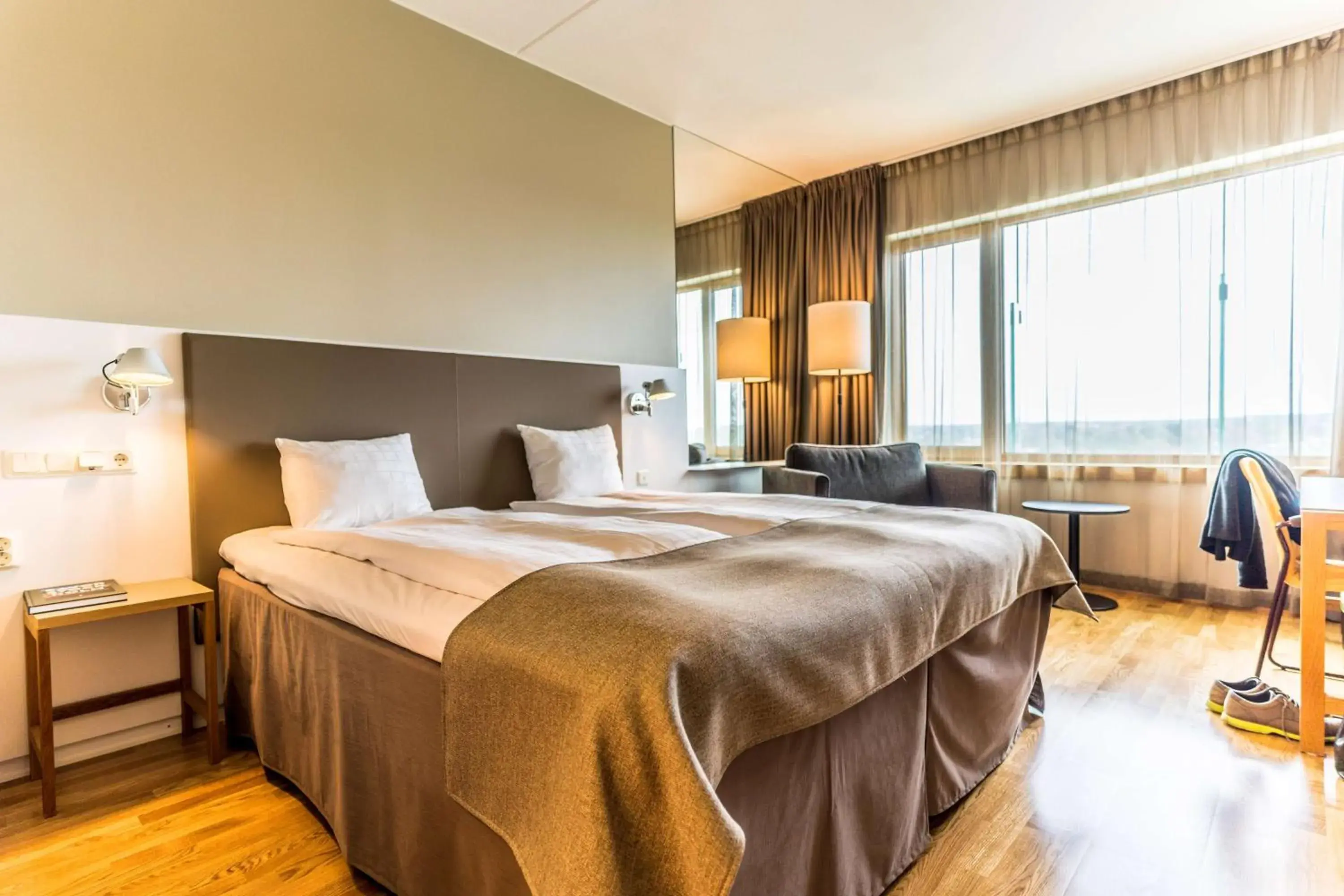 Bedroom, Bed in Scandic Talk Bedroom, Bed in Scandic Talk