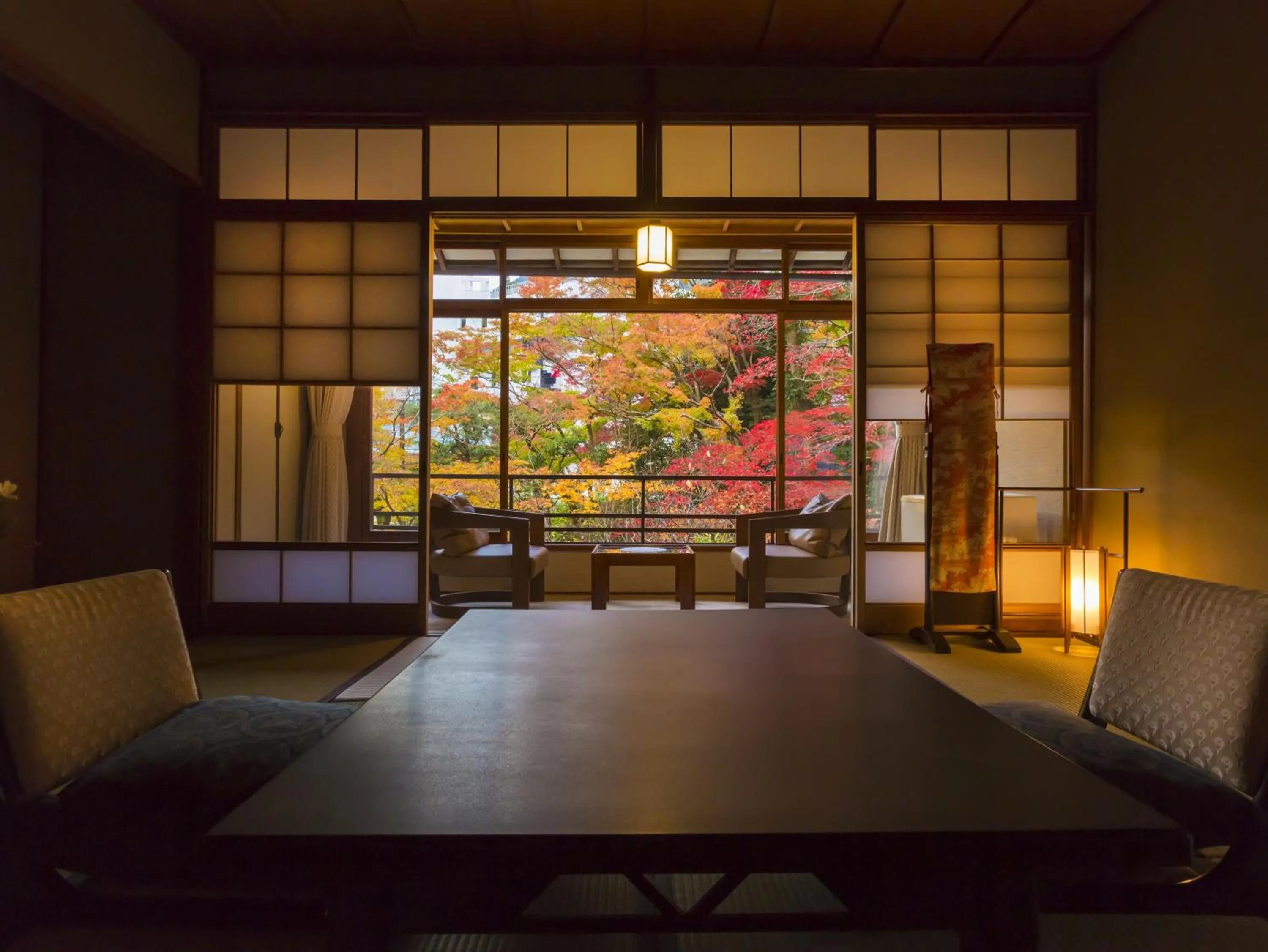 Dining area in Hashinoya Bekkan Ransui