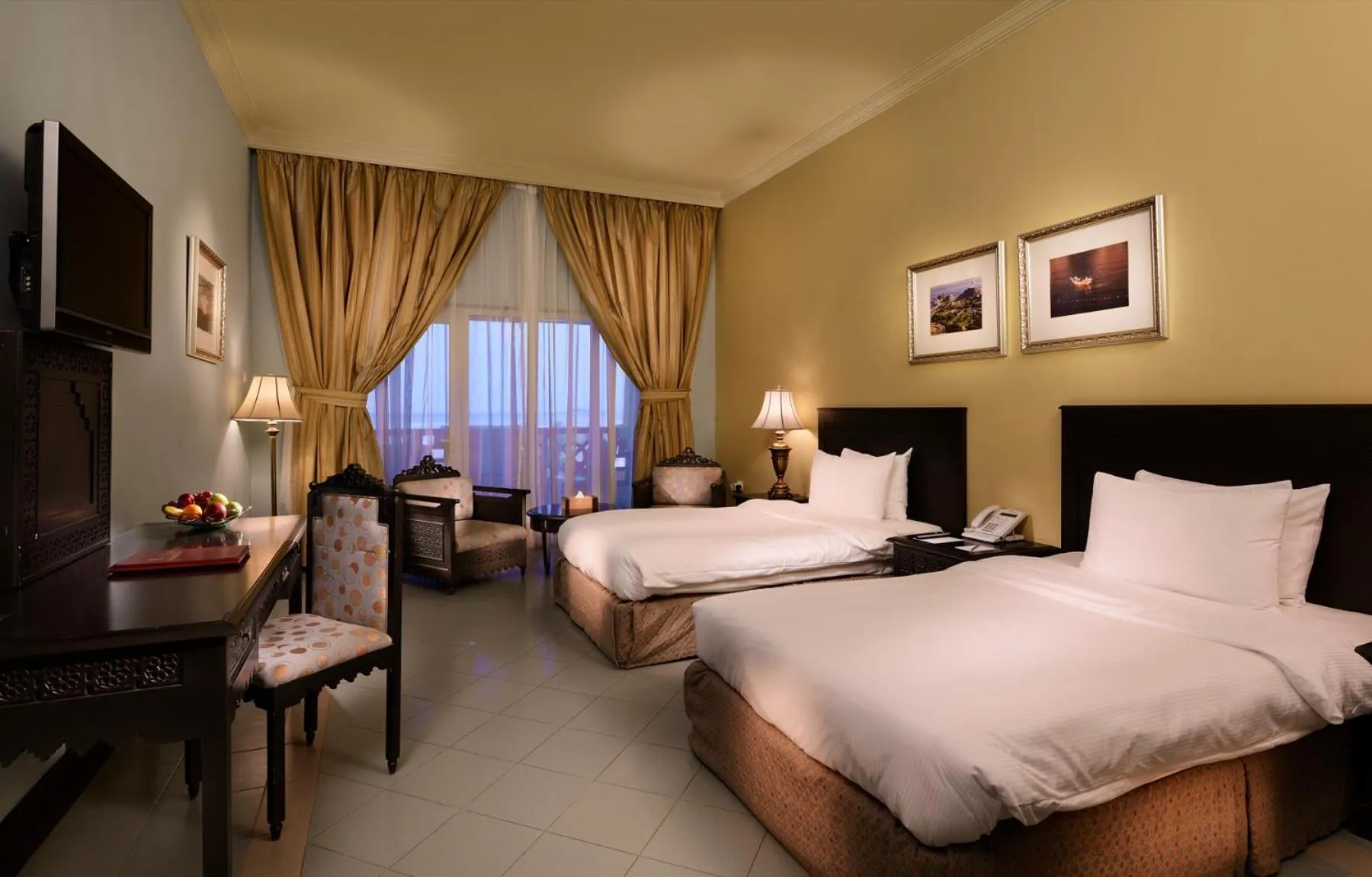 Patio, Bed in Masira Island Resort