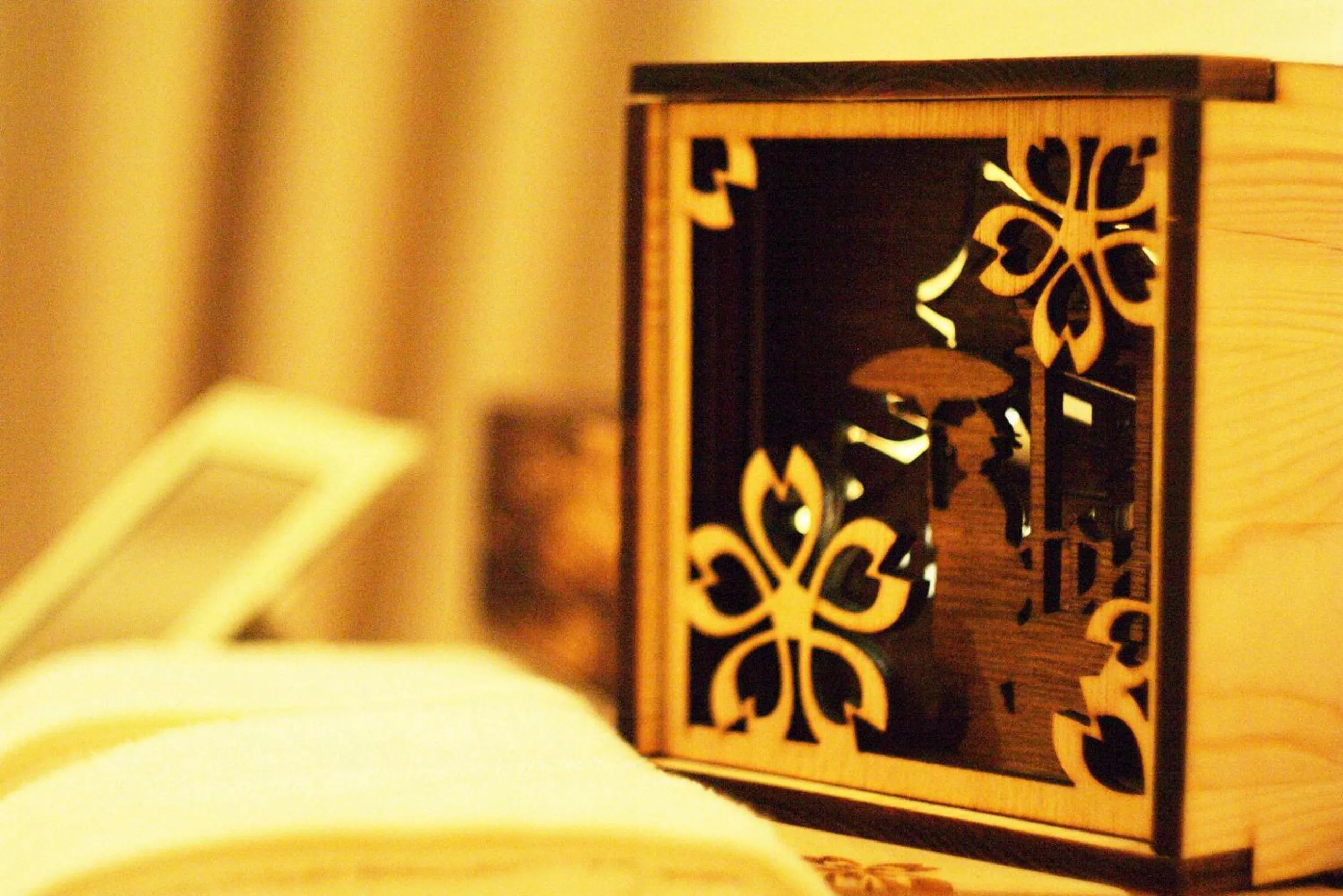 Decorative detail in Poly Hostel Osaka