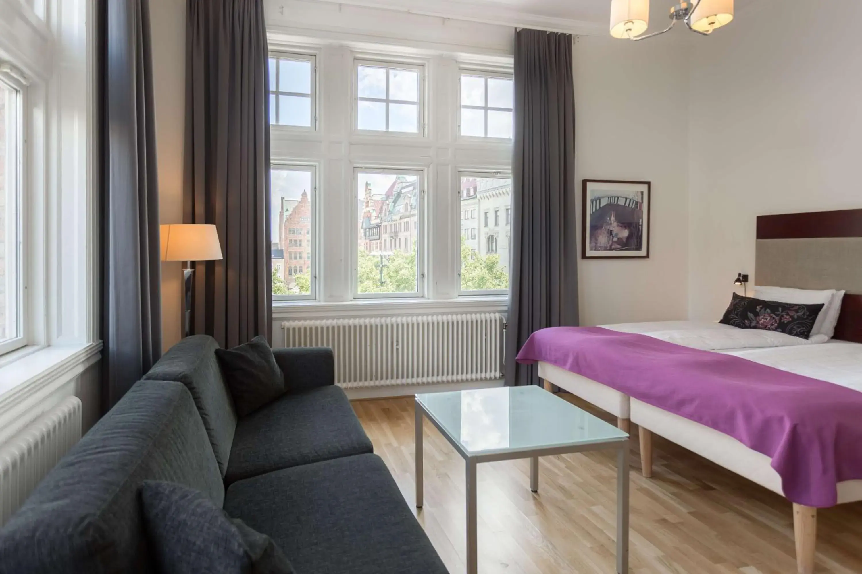 Bedroom, Bed in Scandic Stortorget Bedroom, Bed in Scandic Stortorget