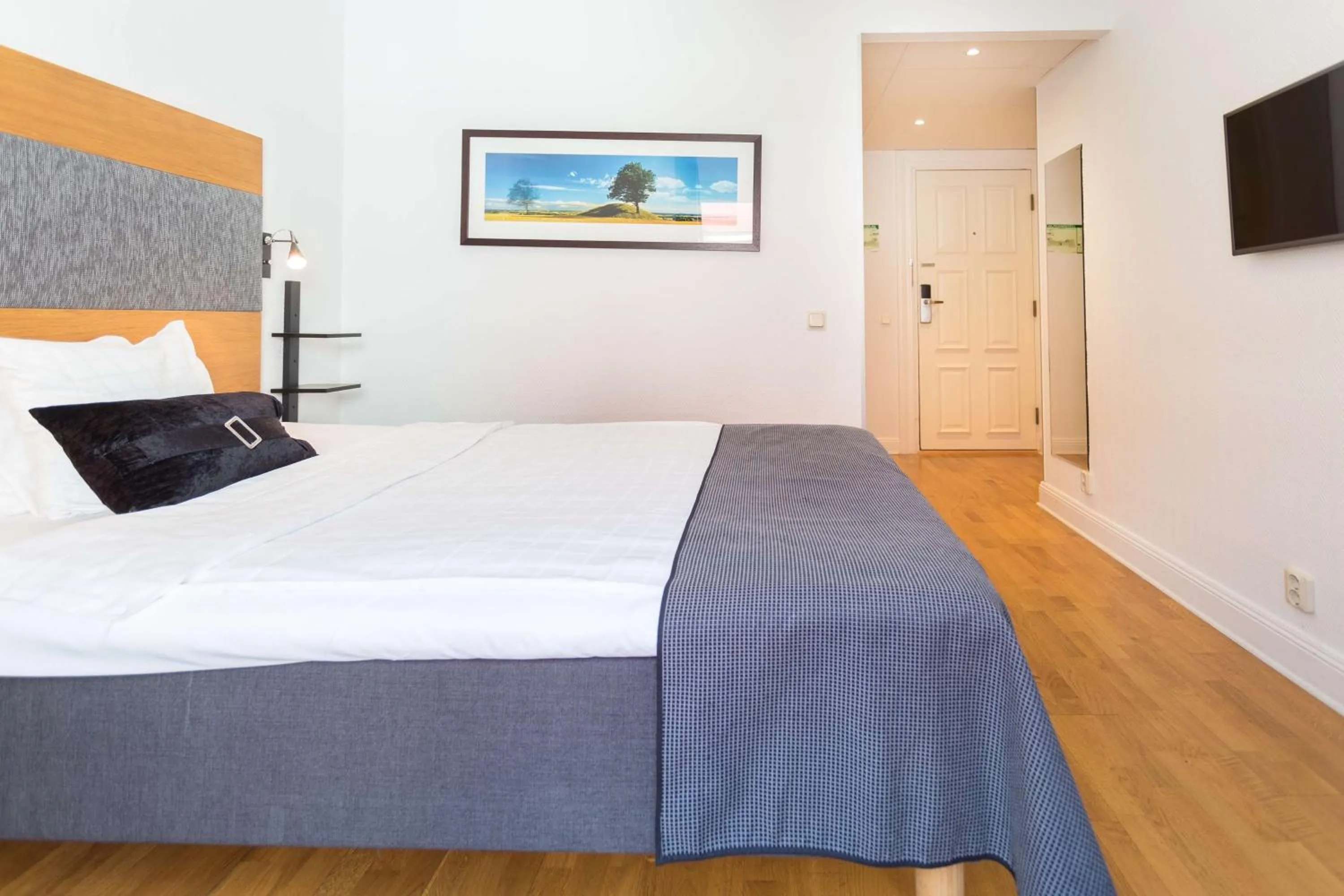 Bedroom, Bed in Scandic Stortorget