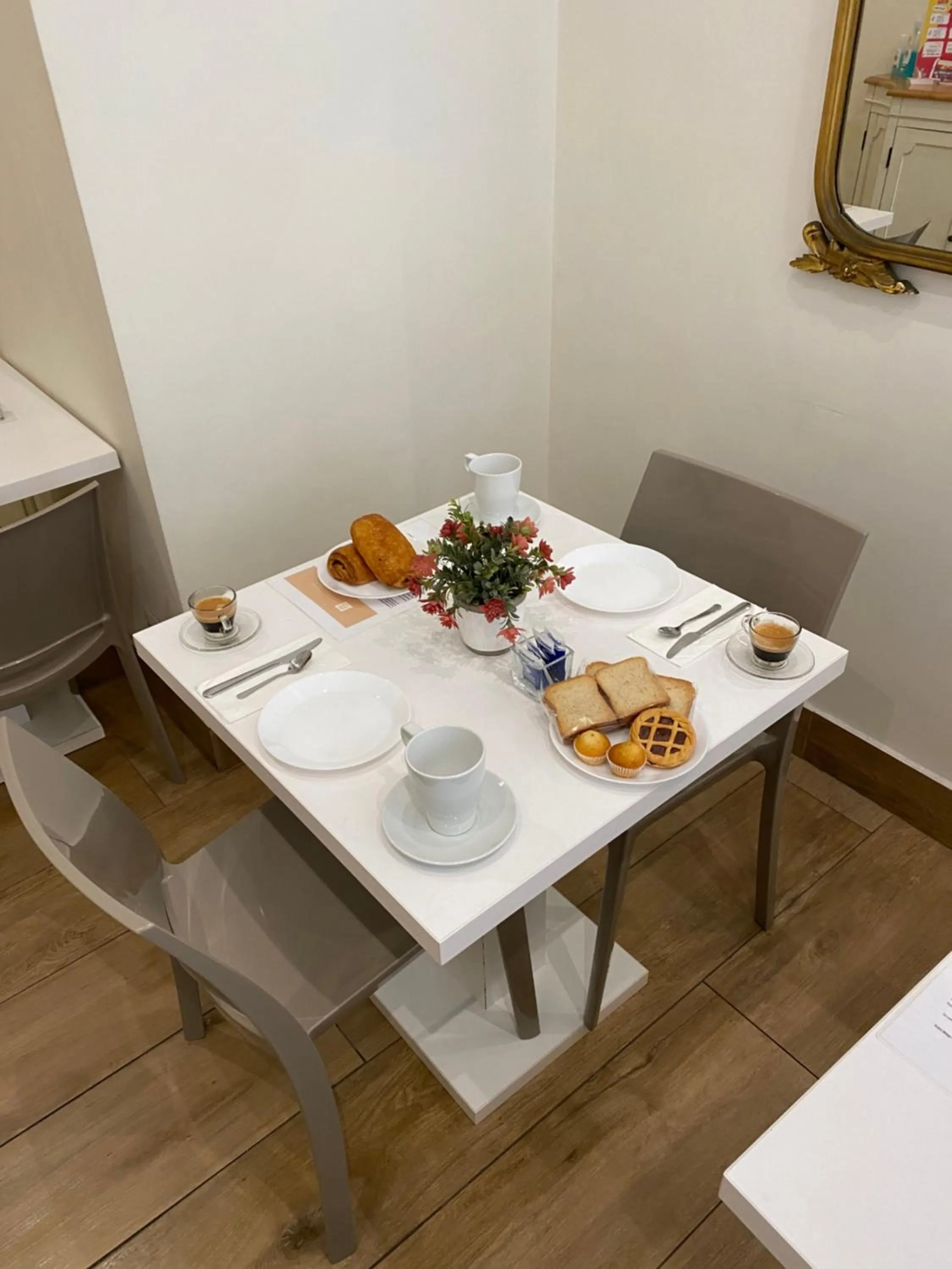 Italian breakfast in Art Atelier Accomodation Guest House