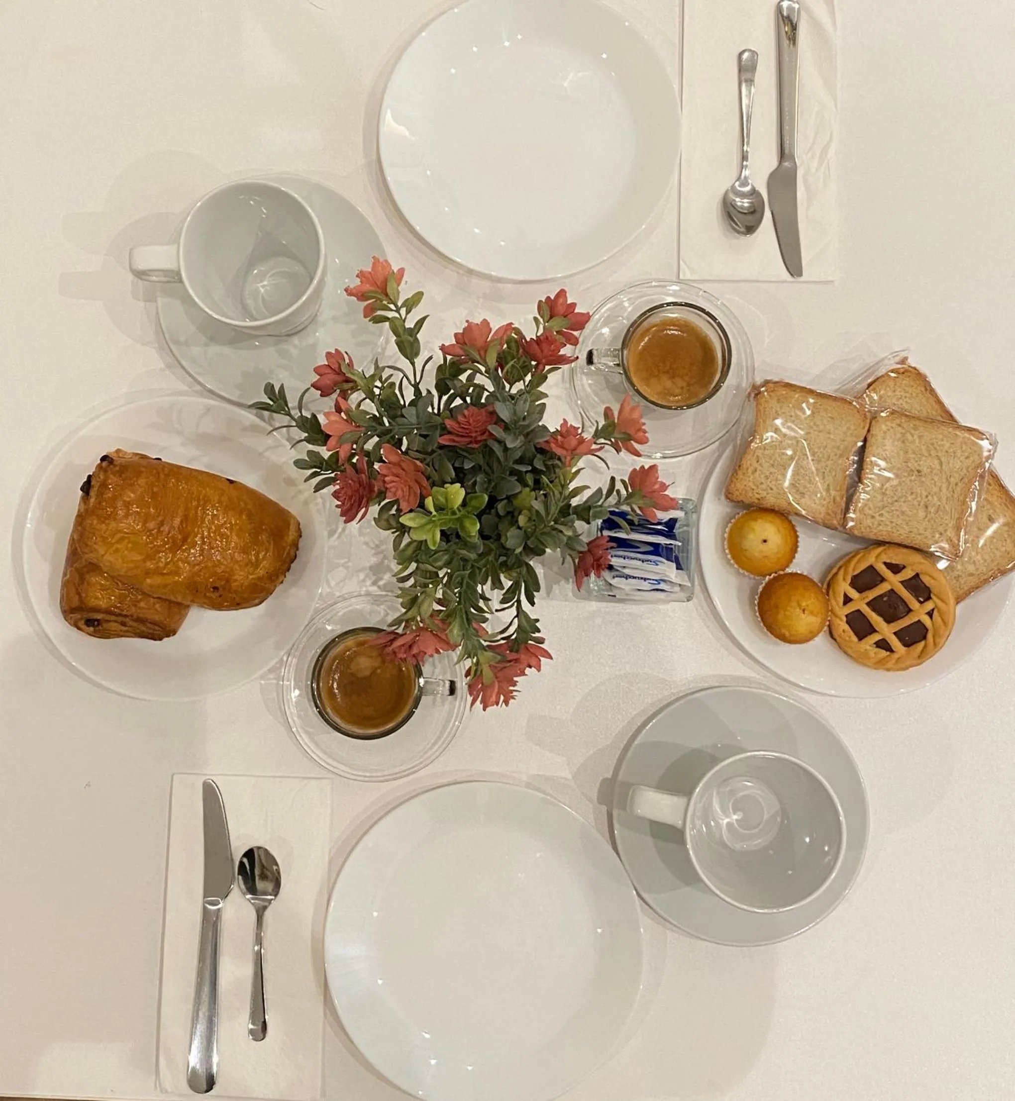 Italian breakfast in Art Atelier Accomodation Guest House