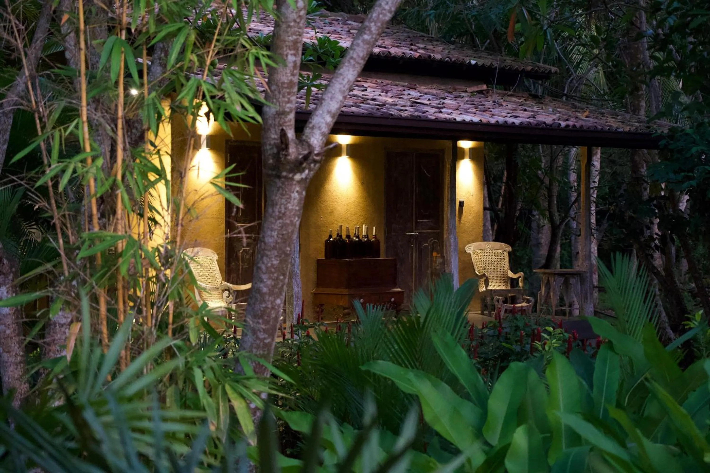 Garden view in Ginganga Lodge