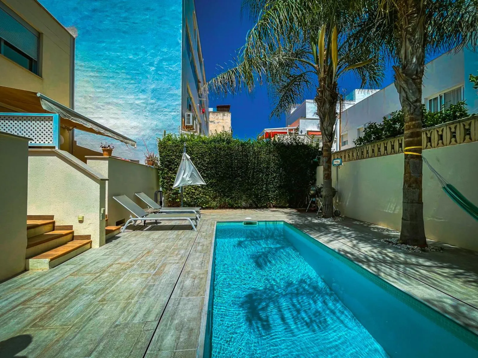 Pool view in Casa Molinar