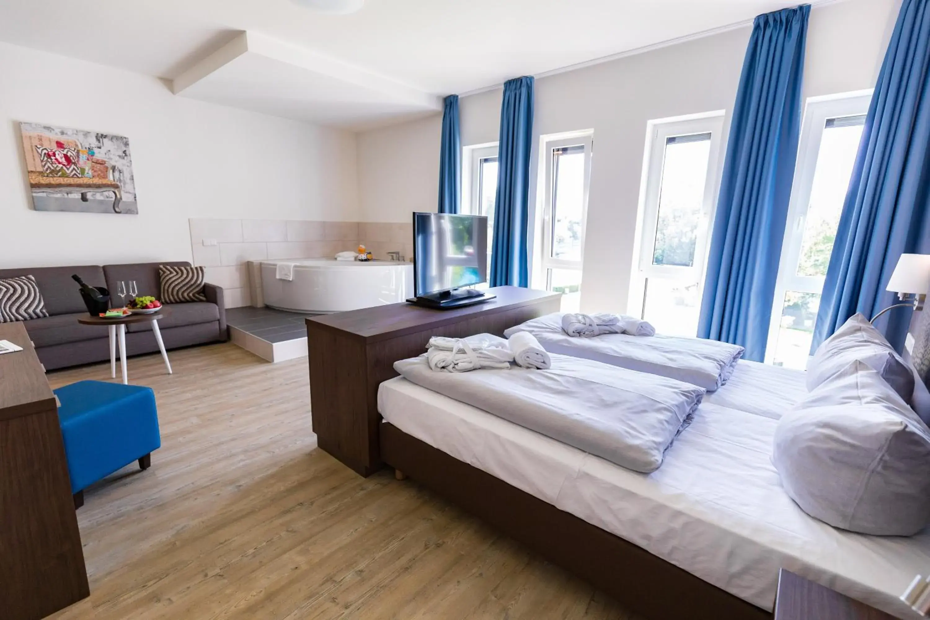 Bed in Friendly Cityhotel Oktopus Bed in Friendly Cityhotel Oktopus