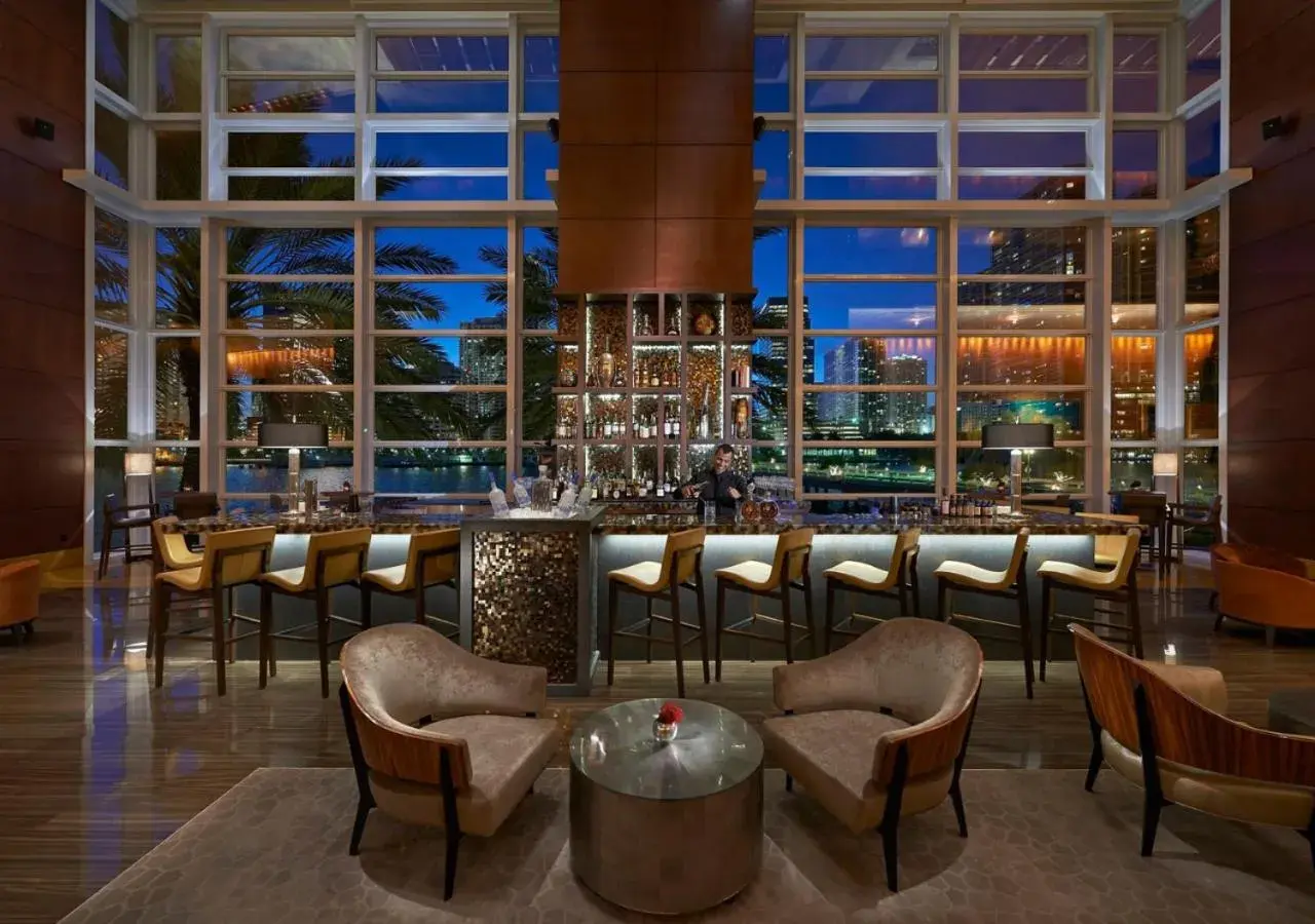 Lounge or bar in Mandarin Oriental, Miami Lounge or bar in Mandarin Oriental, Miami