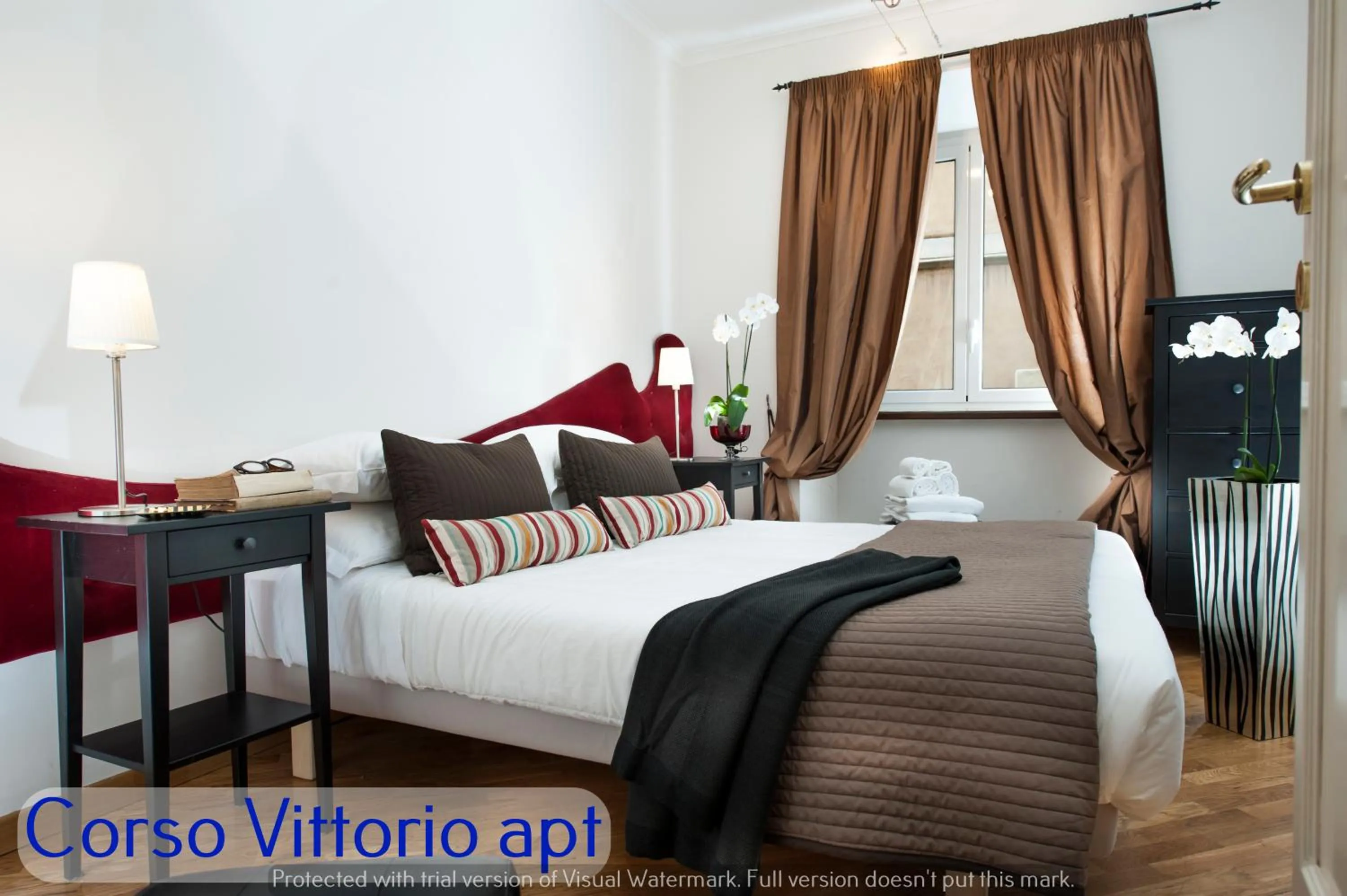 Bedroom, Bed in Corso Vittorio Apartments