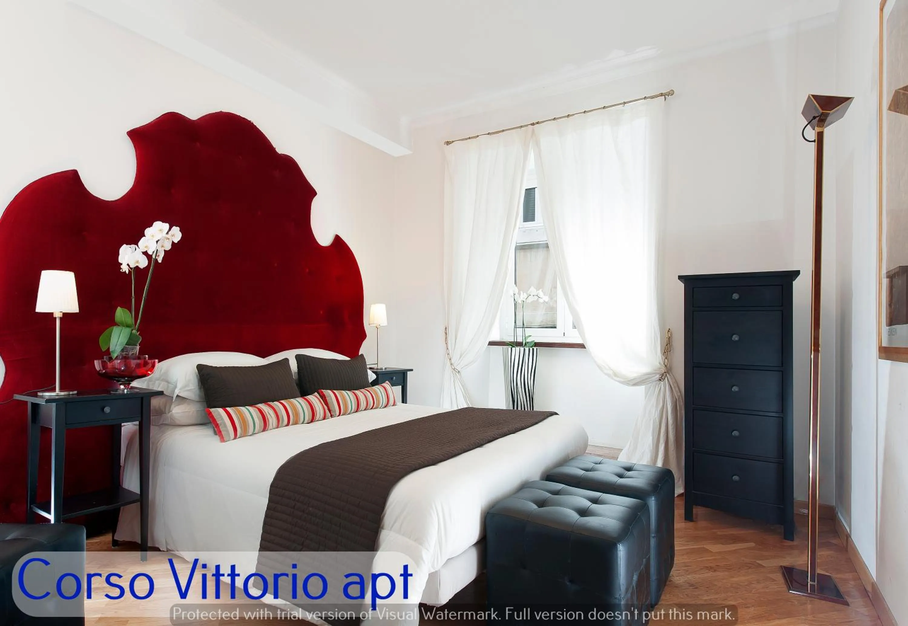 Bedroom, Bed in Corso Vittorio Apartments