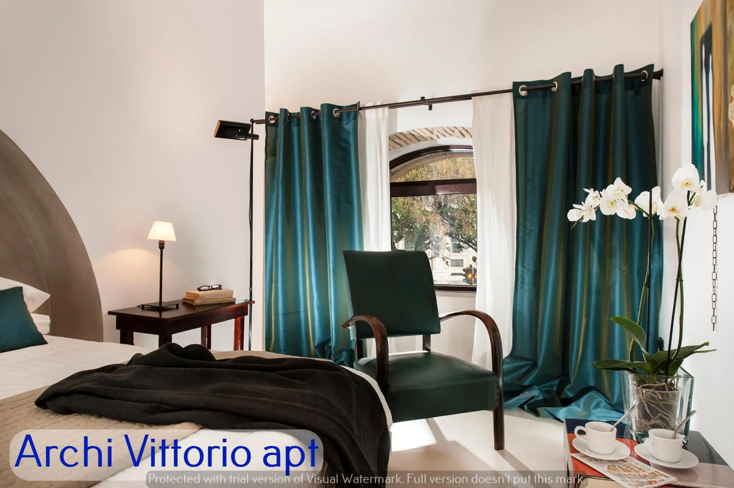 Bedroom, Bed in Corso Vittorio Apartments